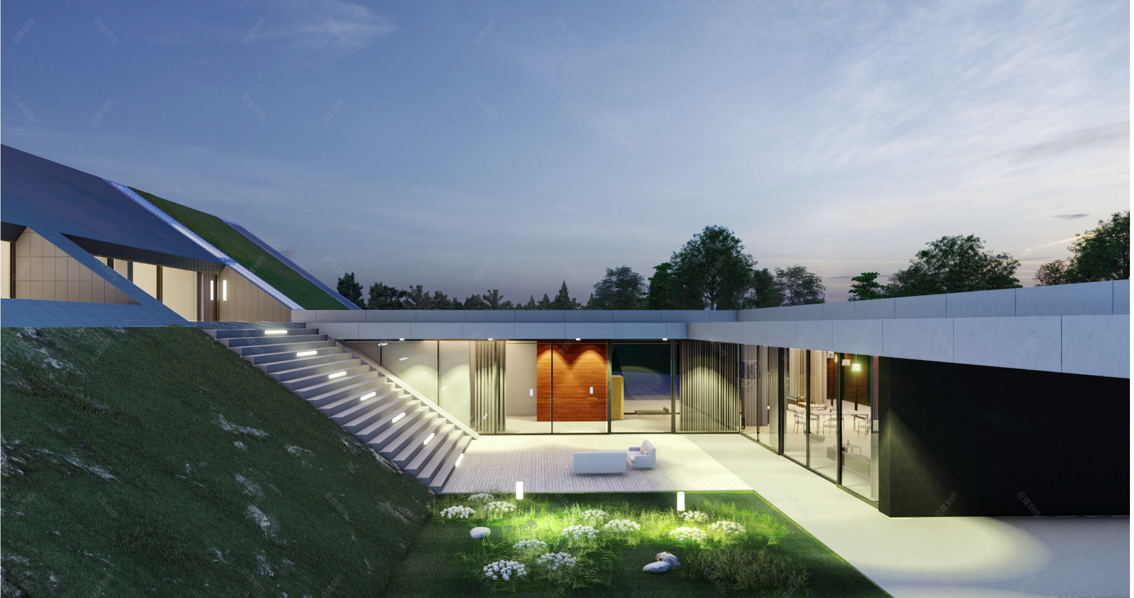 现代绿色建筑 - 效果图交流区-建e室内设计网