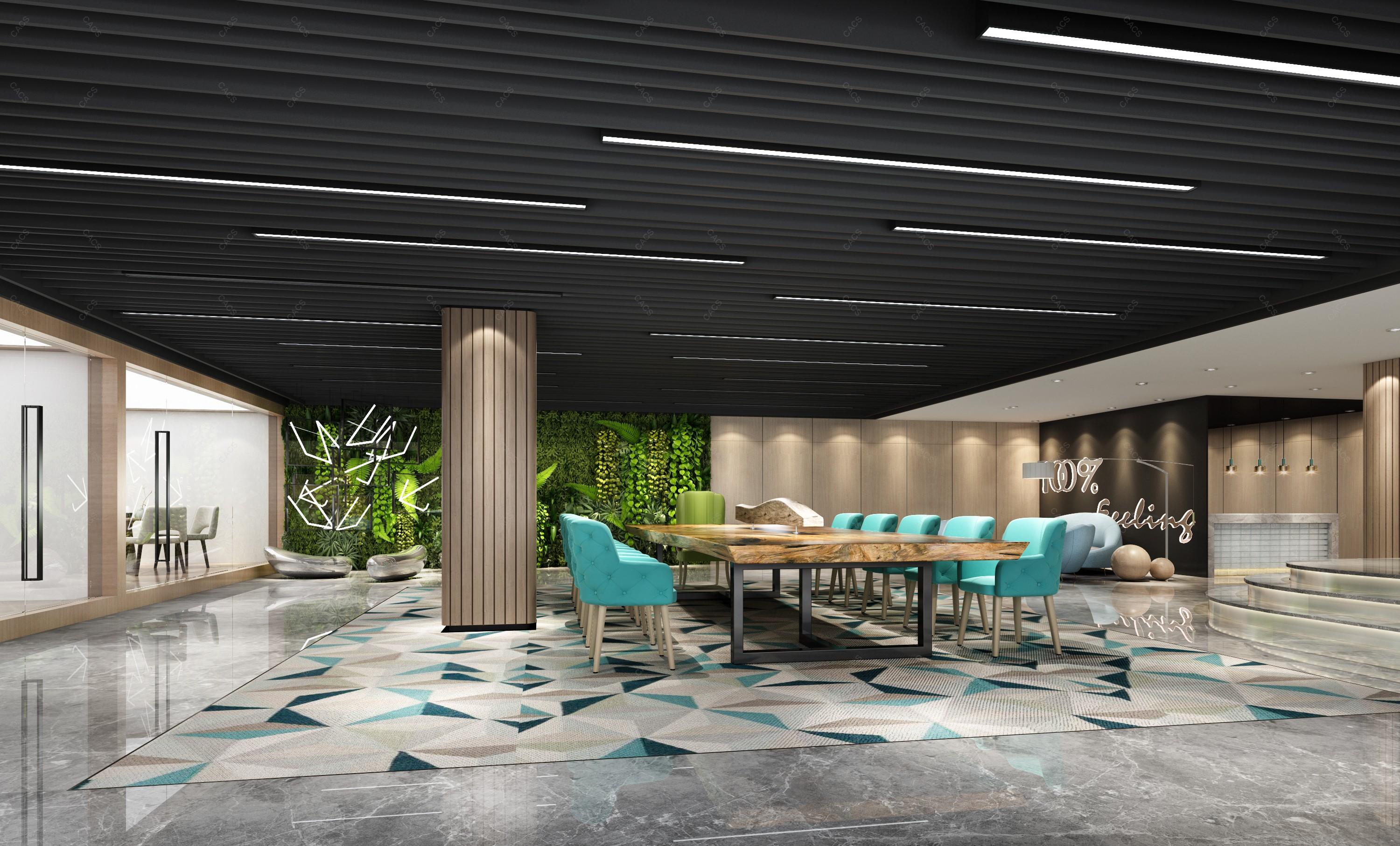 现代大厅接待区会议区 - 效果图交流区-建e室内设计网