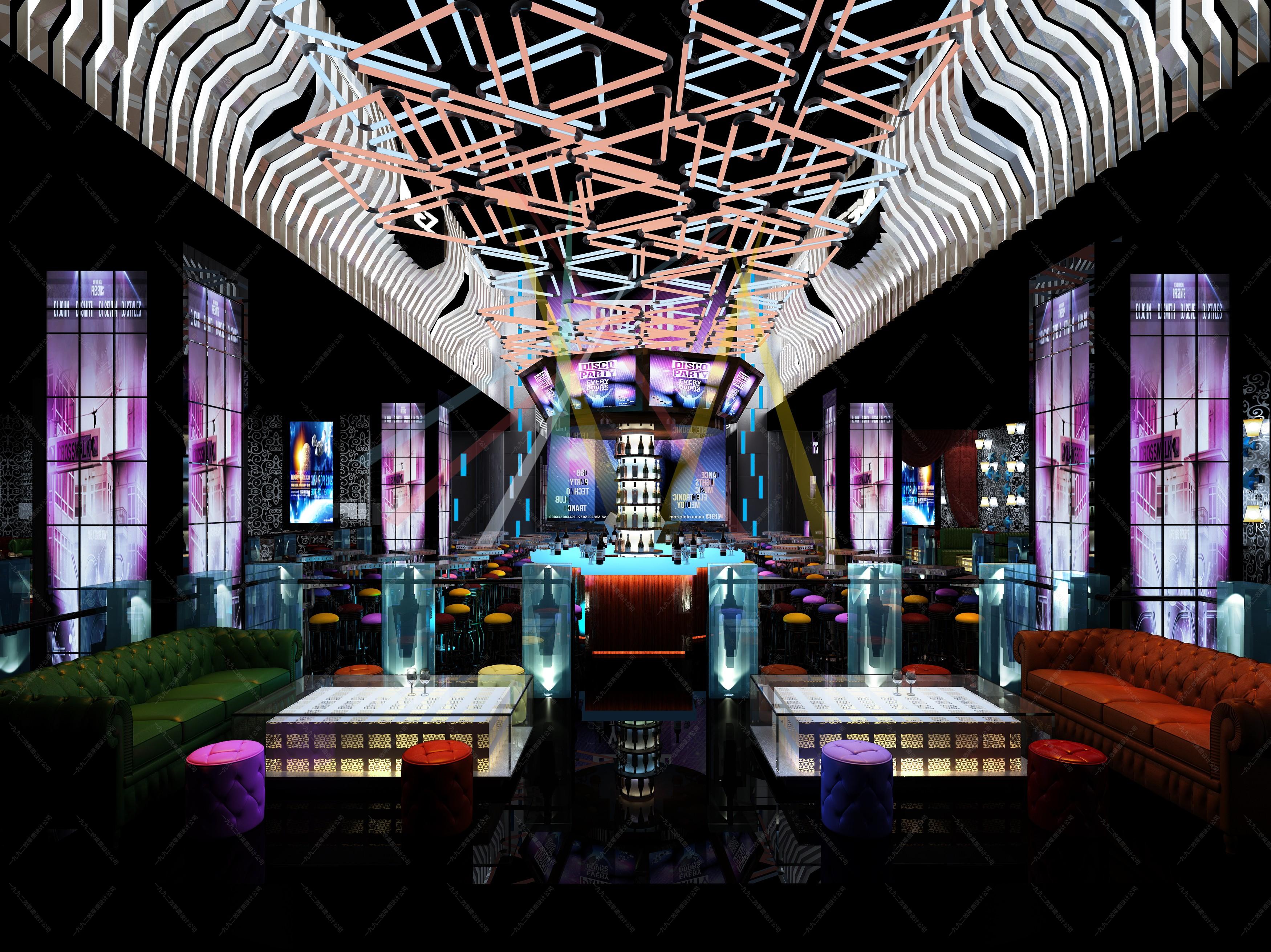 现代娱乐场所大厅前台 - 效果图交流区-建e室内设计网