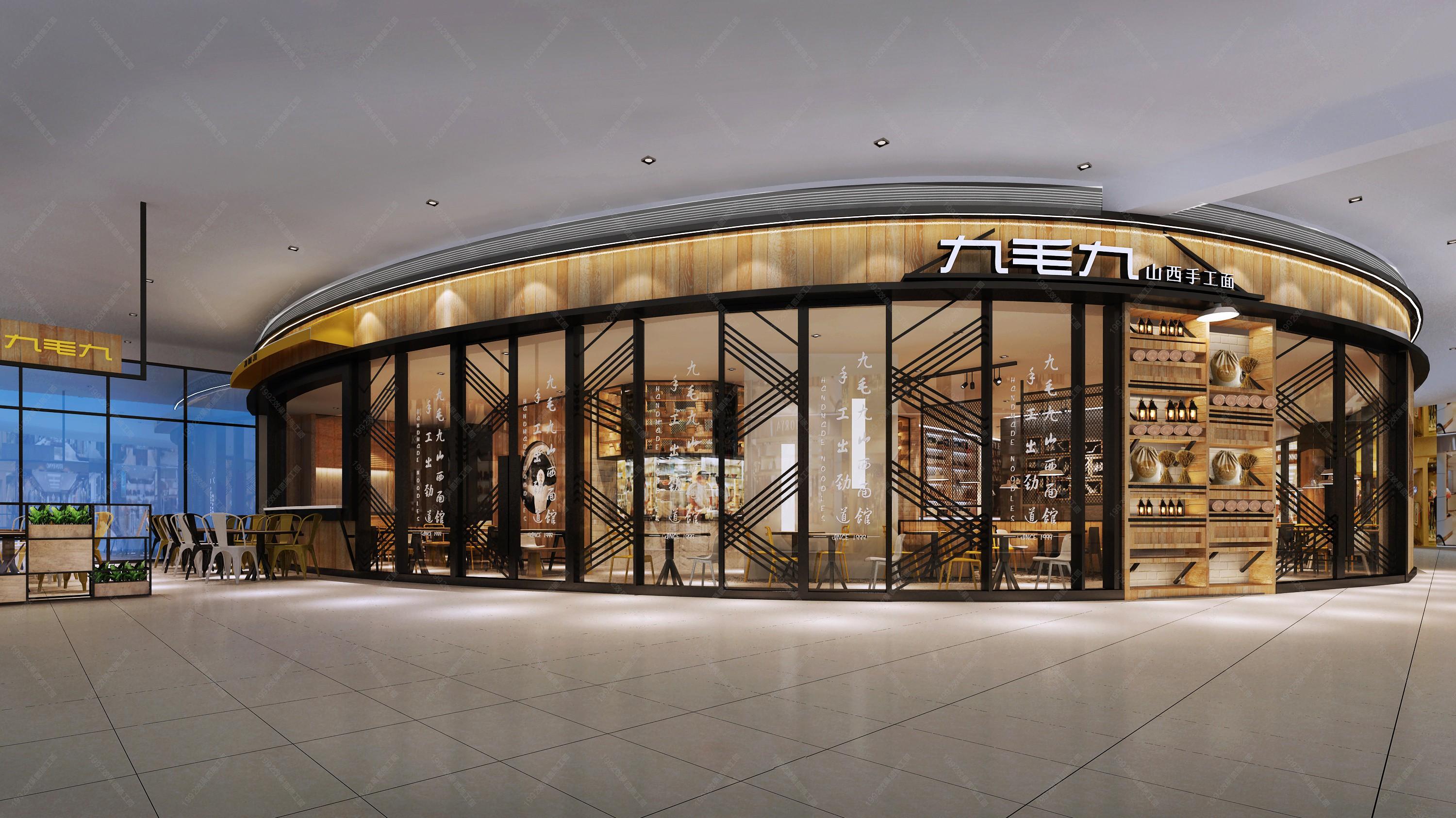 现代餐厅就餐区门面 - 效果图交流区-建e室内设计网