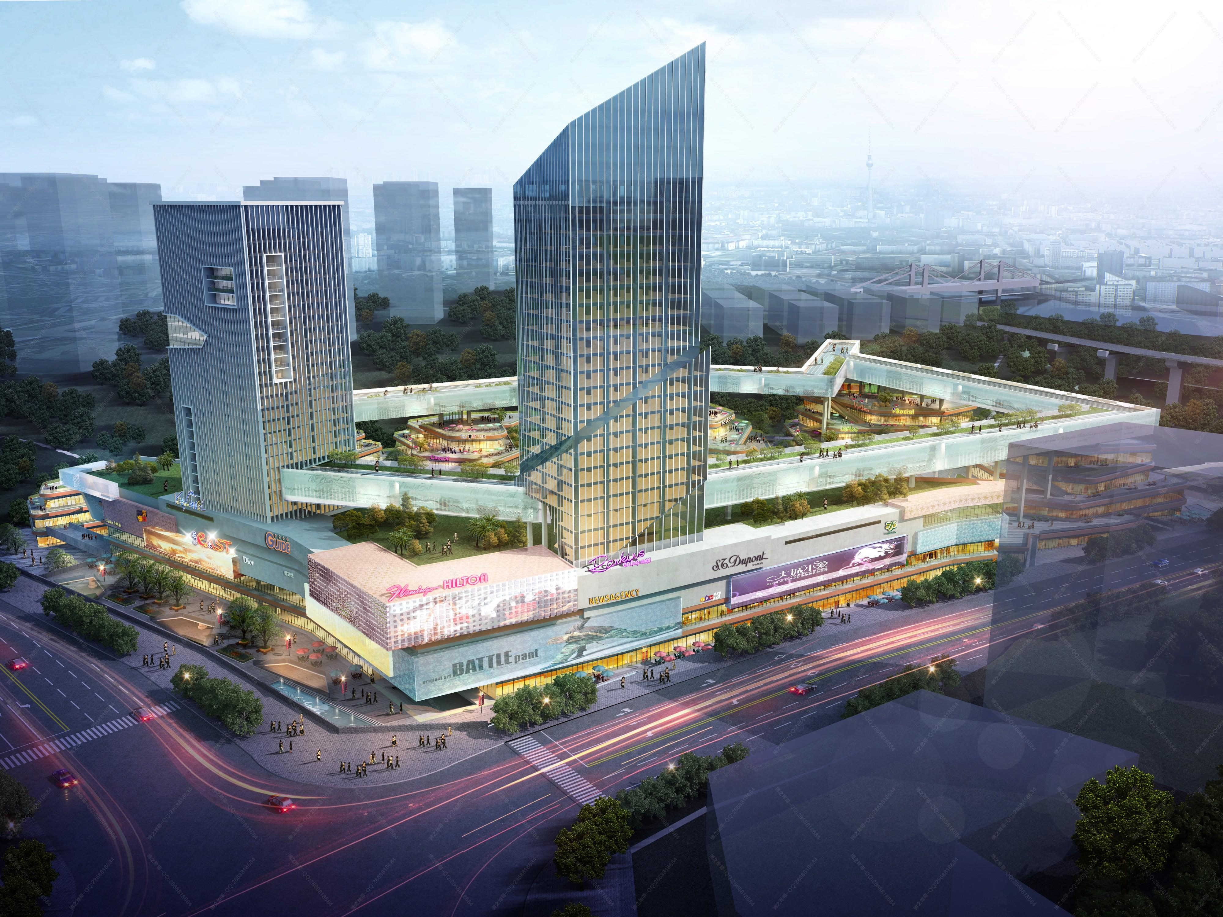 现代城市商业建筑 - 效果图交流区-建e室内设计网