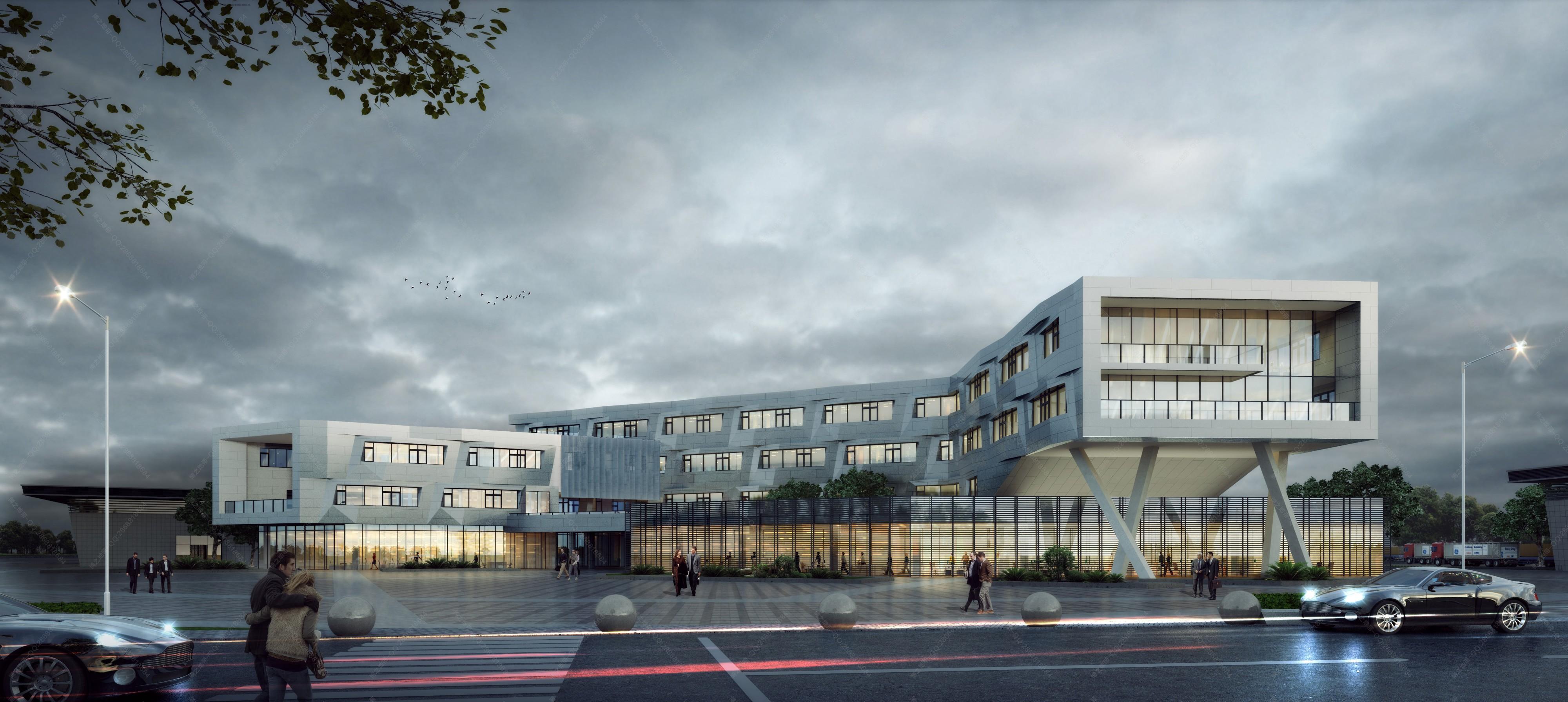 现代城市商业建筑 - 效果图交流区-建e室内设计网