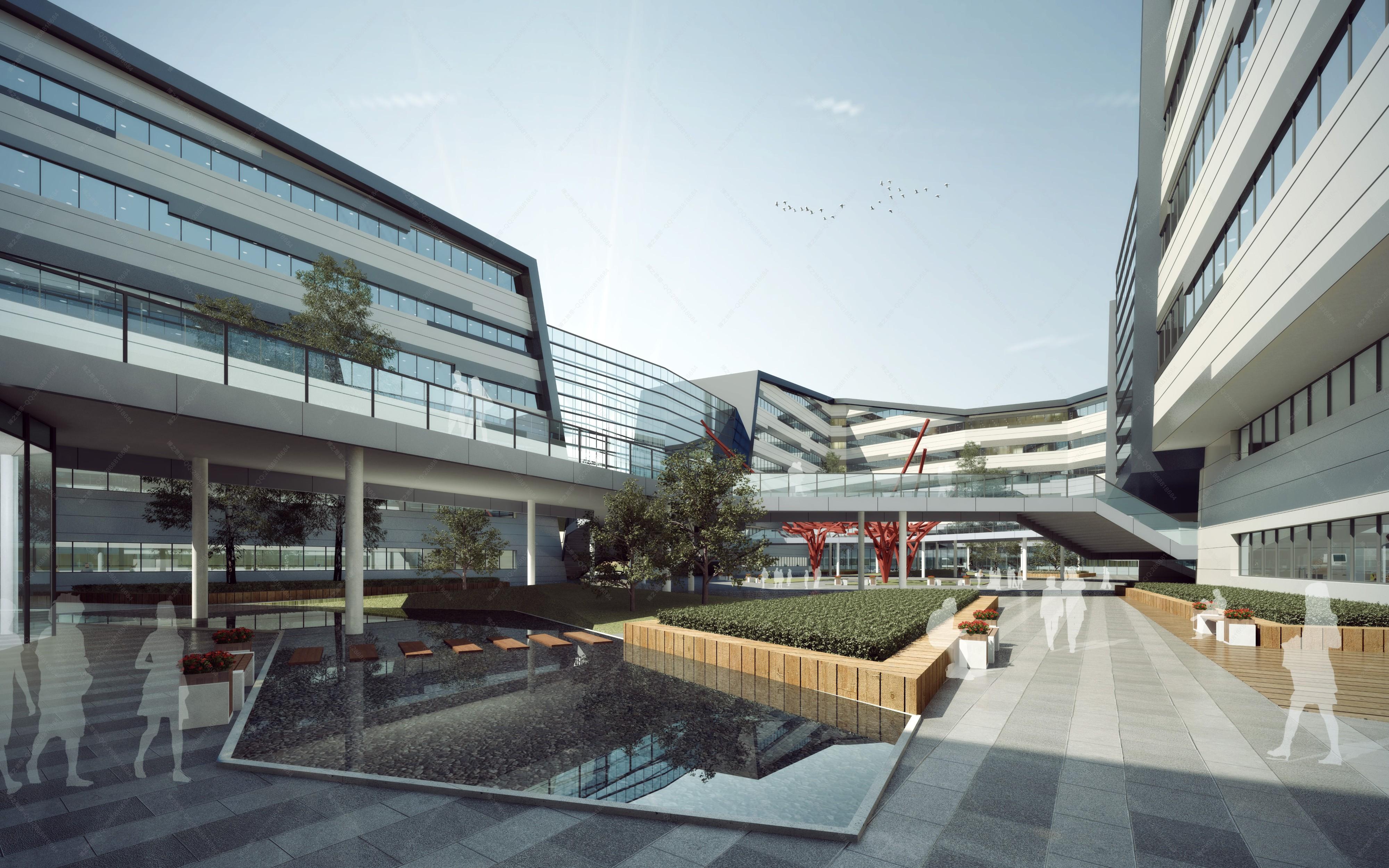 现代城市商业建筑 - 效果图交流区-建e室内设计网