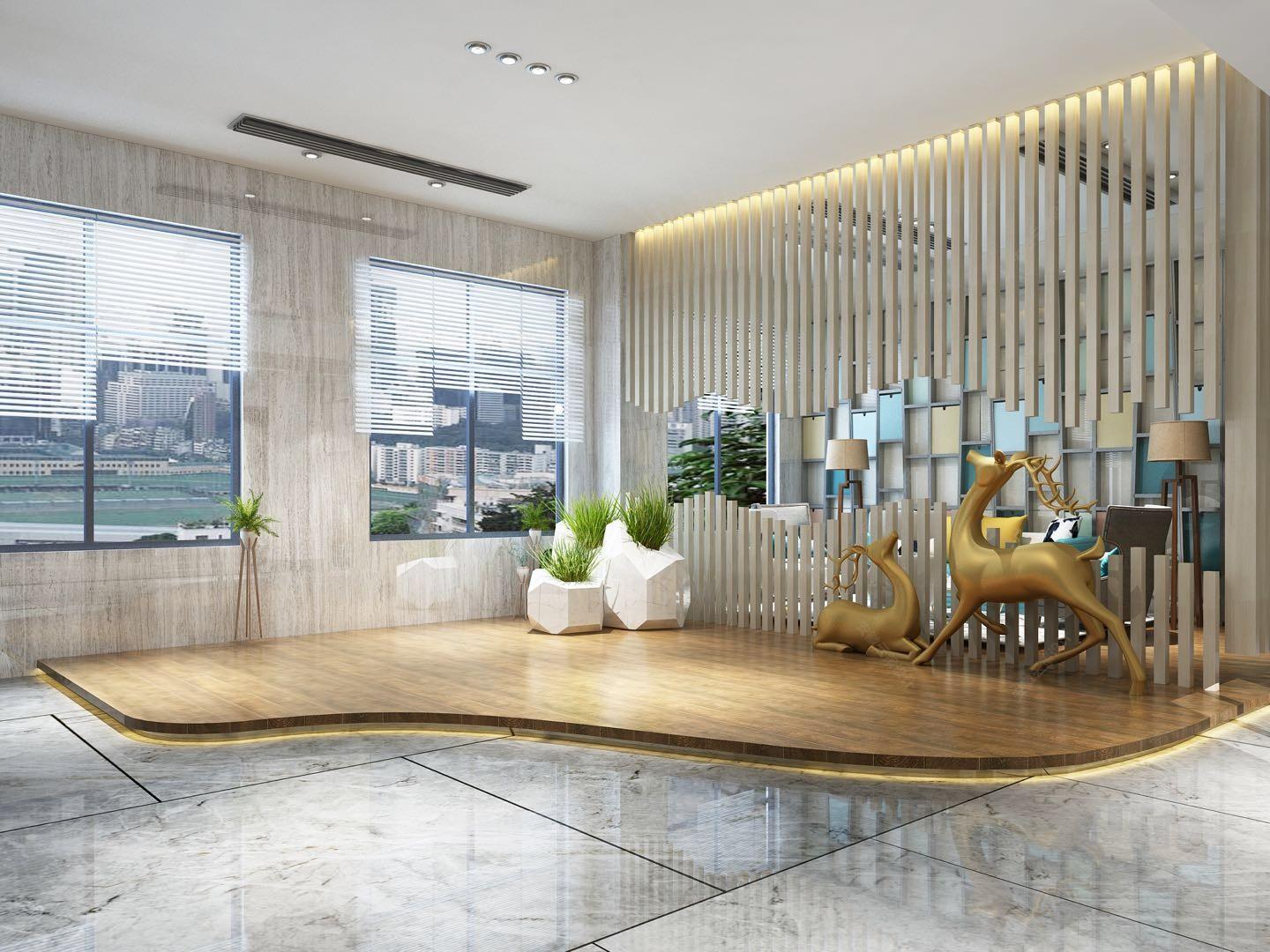 现代前台大厅会议室 - 效果图交流区-建e室内设计网