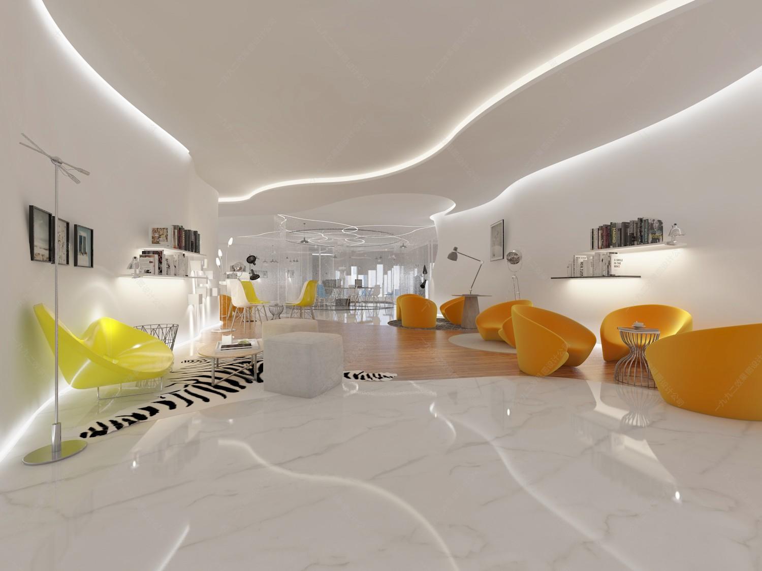 现代商业空间 - 效果图交流区-建e室内设计网