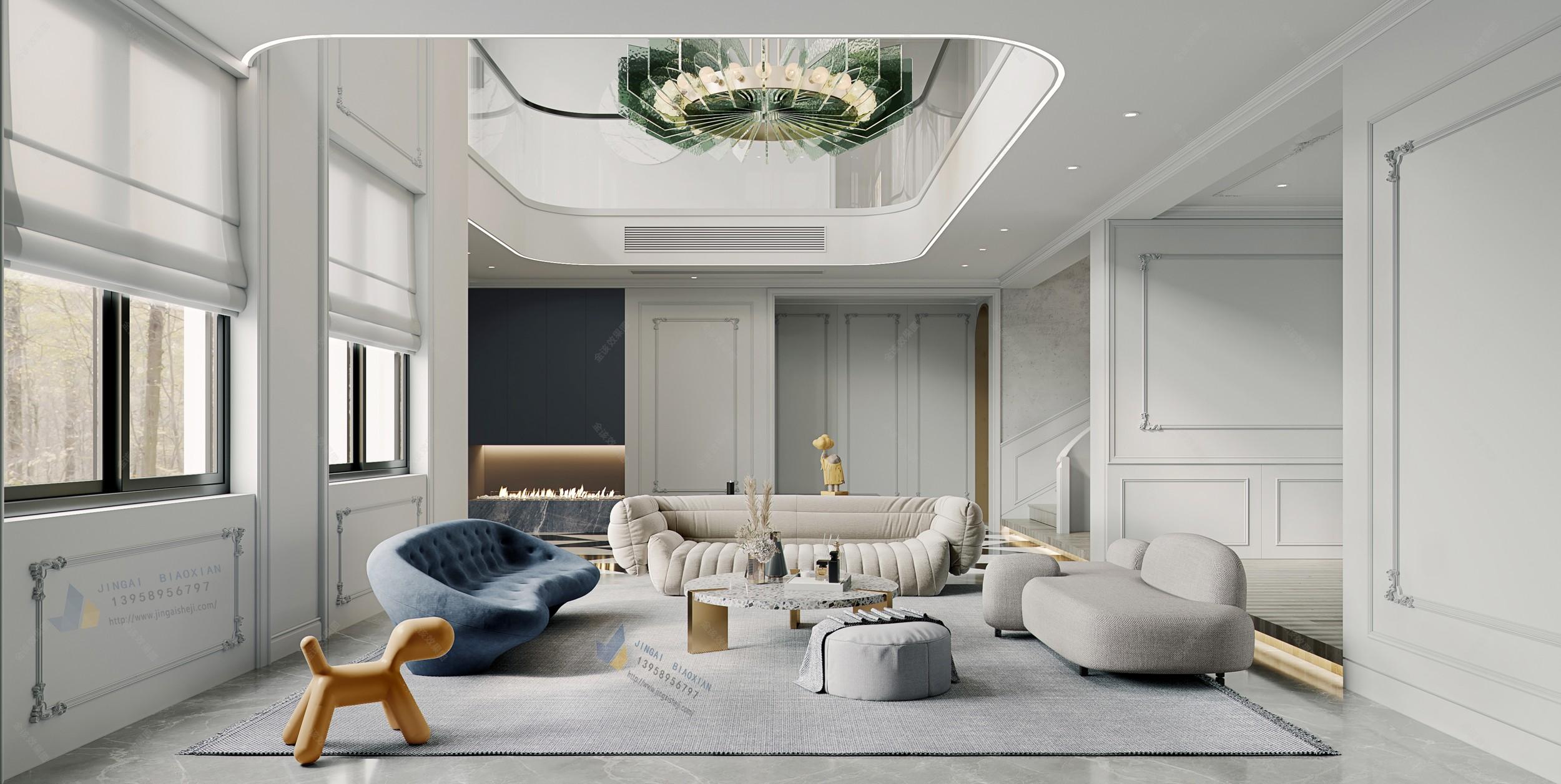 现代客厅餐厅卧室 - 效果图交流区-建e室内设计网