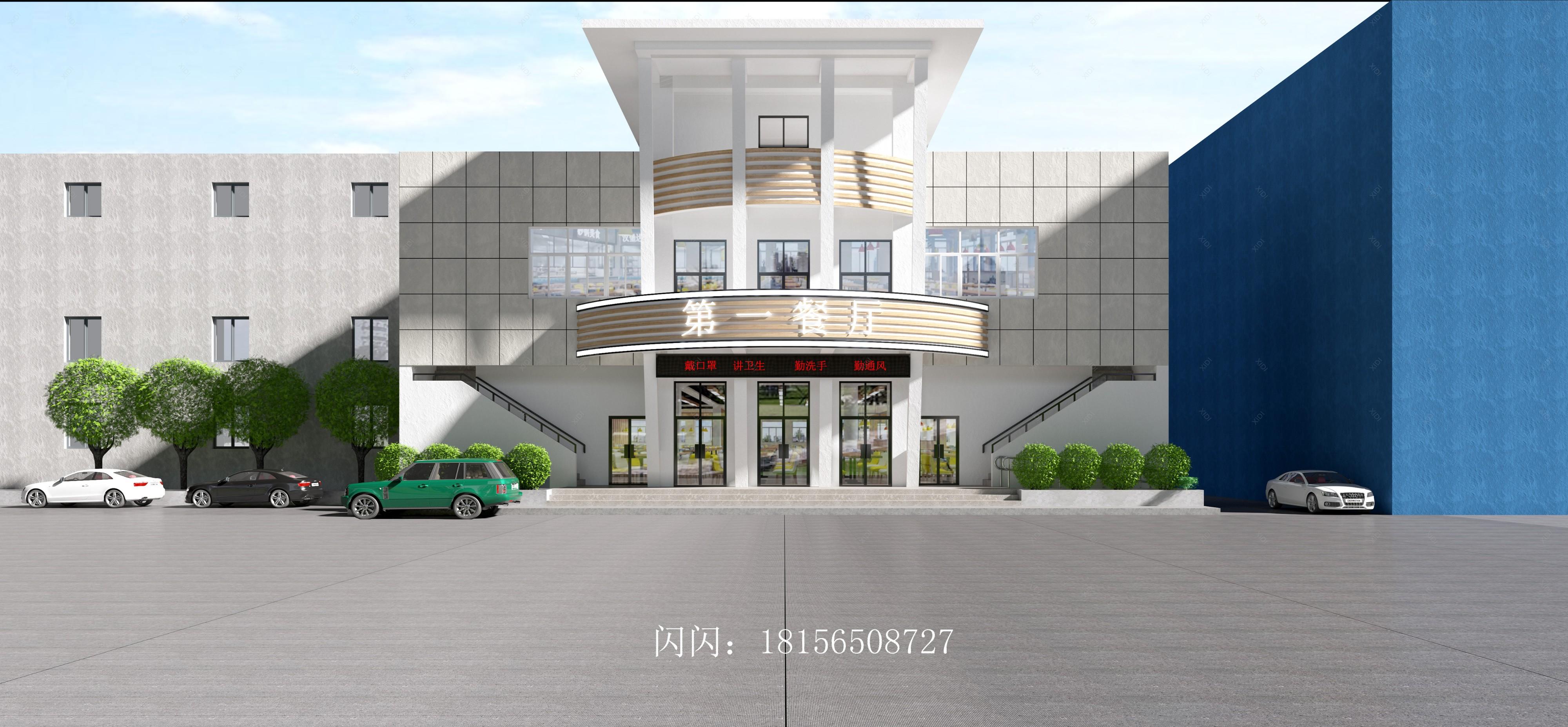 现代大学食堂 - 效果图交流区-建e室内设计网