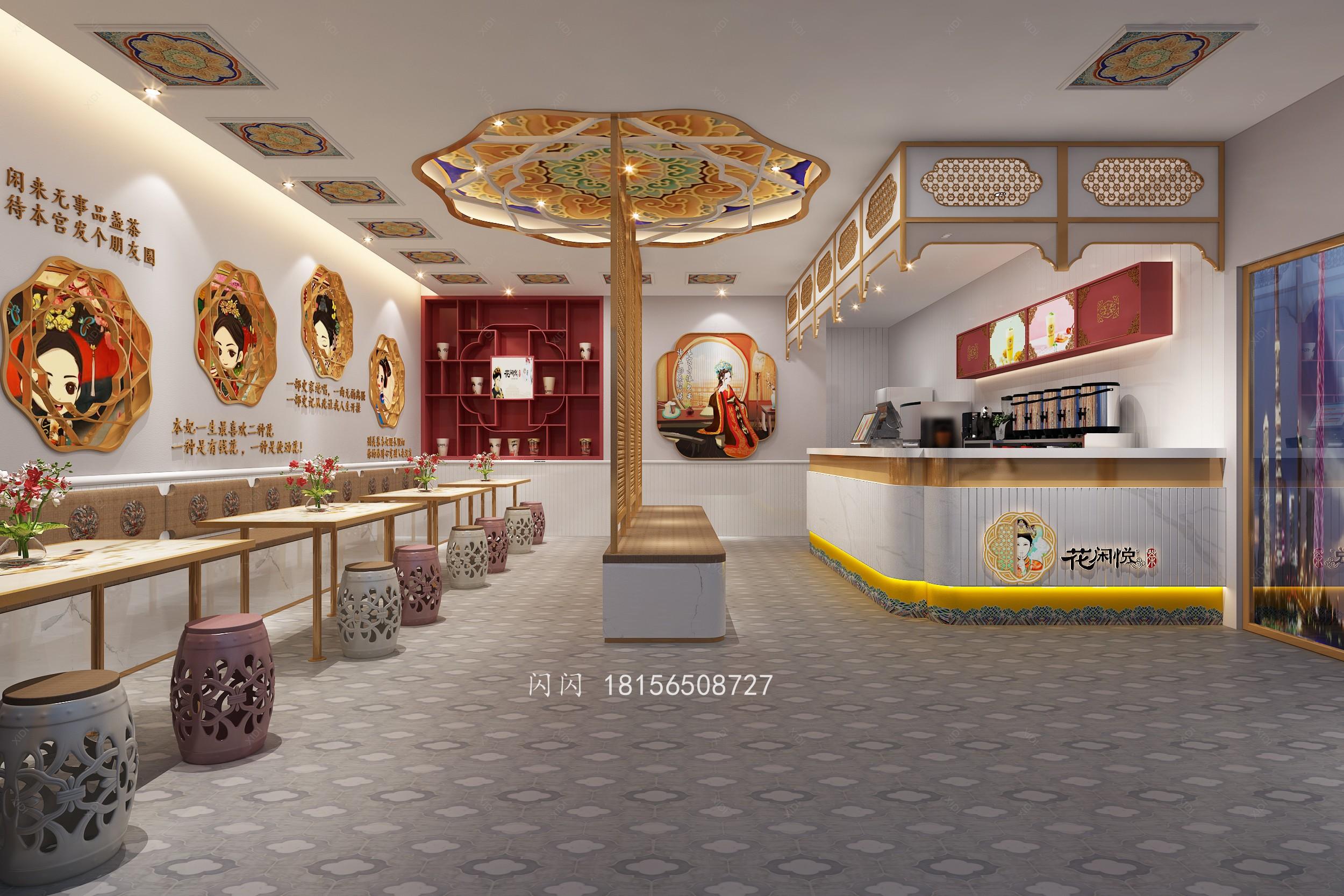 宫廷风奶茶店