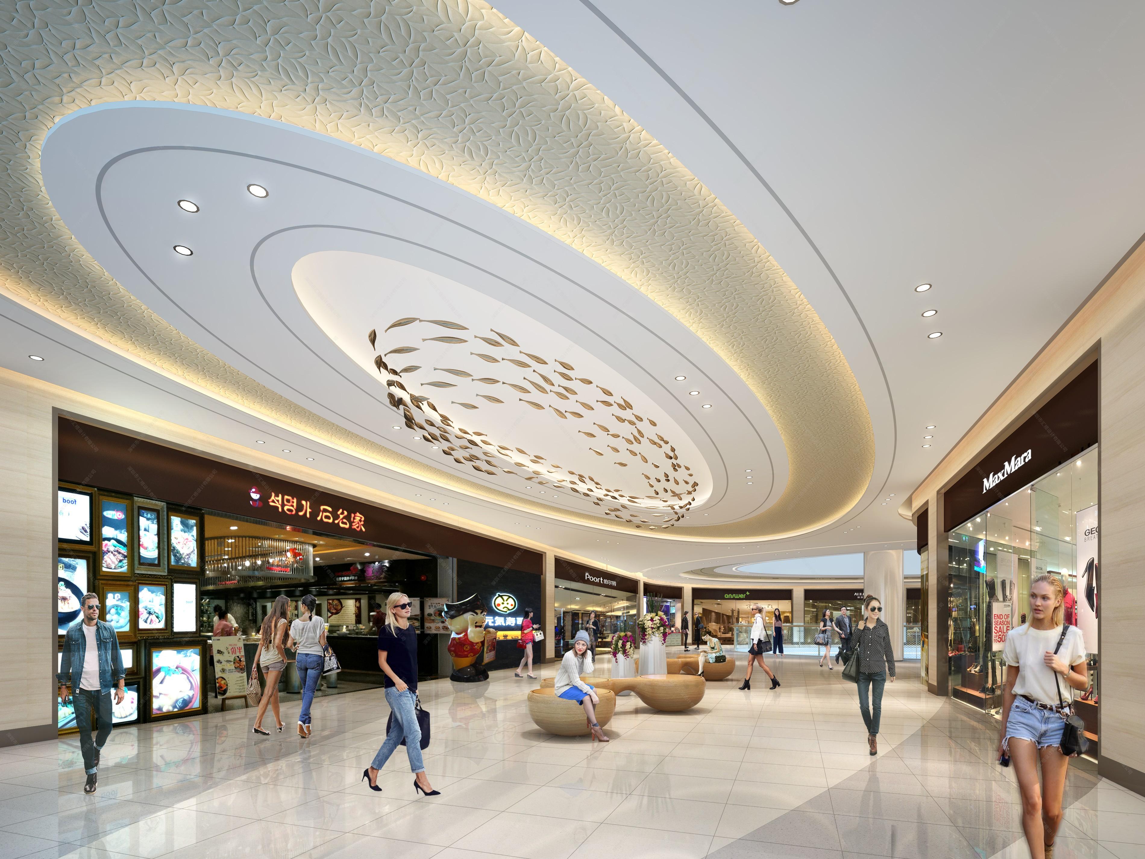 现代商业中心 - 效果图交流区-建e室内设计网