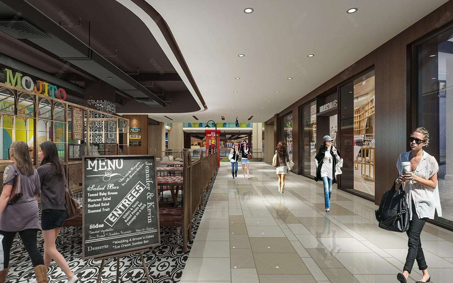 现代商业空间 - 效果图交流区-建e室内设计网