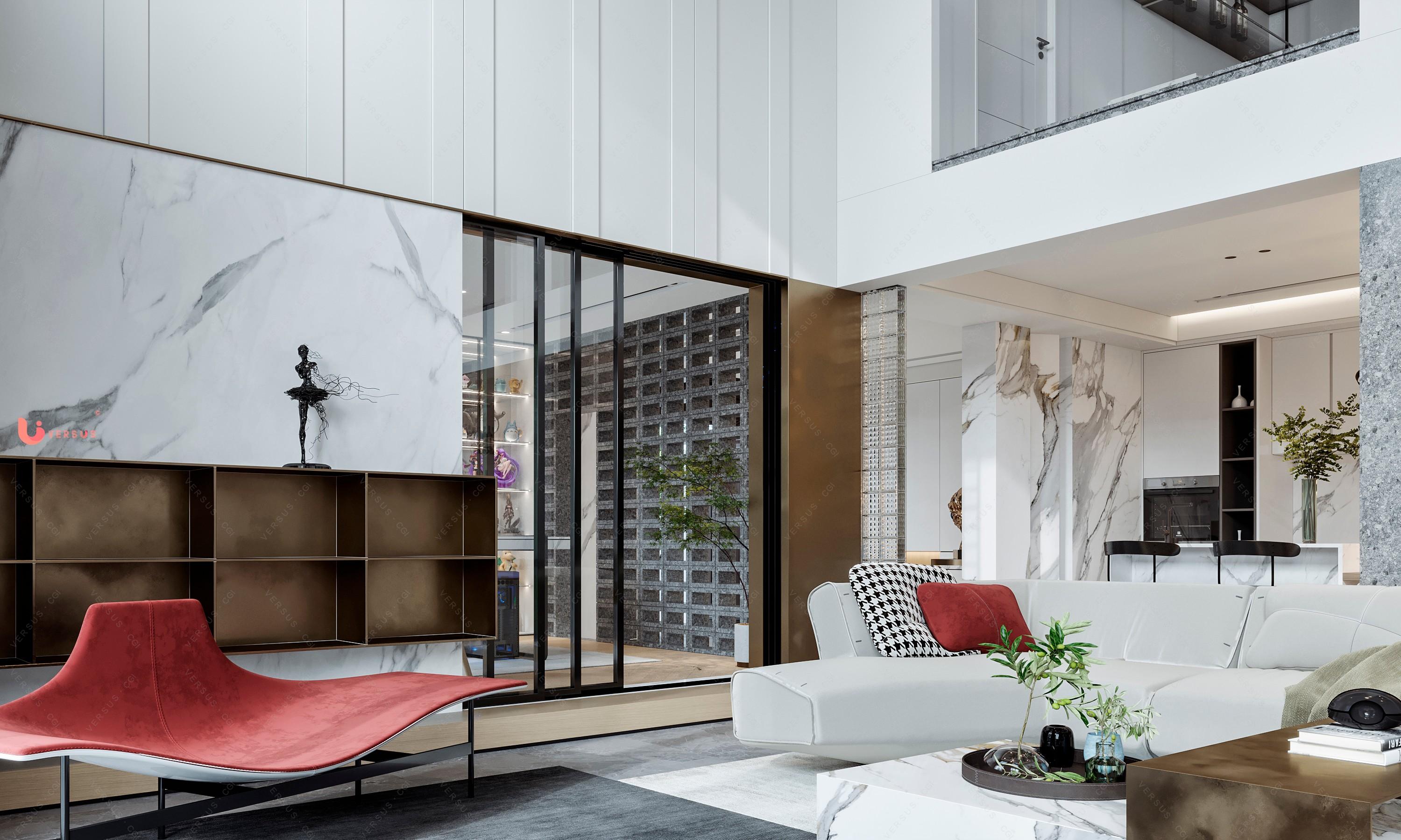 现代别墅 - 效果图交流区-建e室内设计网