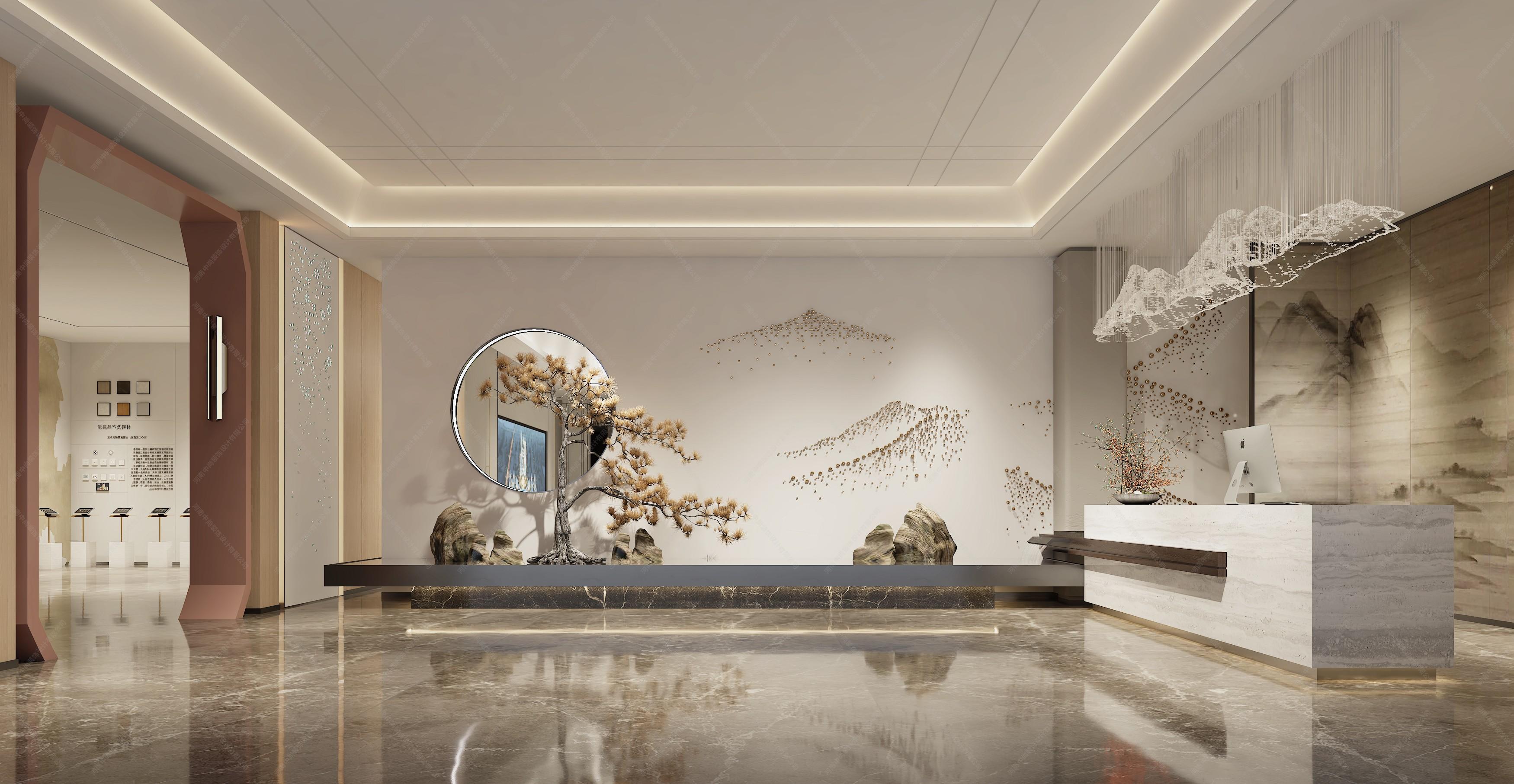 新中式桃李春风售楼部 - 效果图交流区-建E室内设计网