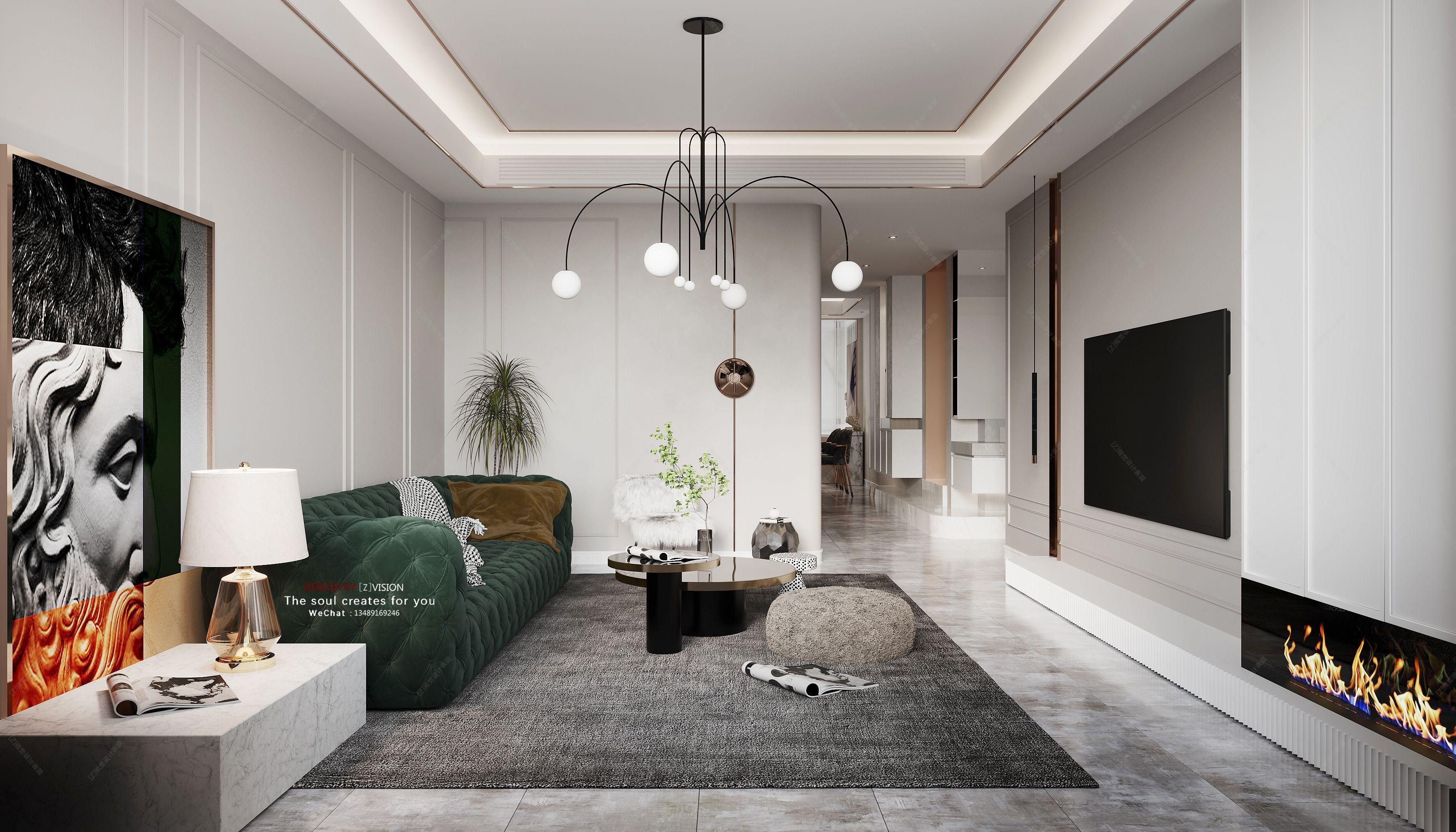 简欧客餐厅卧室 - 效果图交流区-建e室内设计网