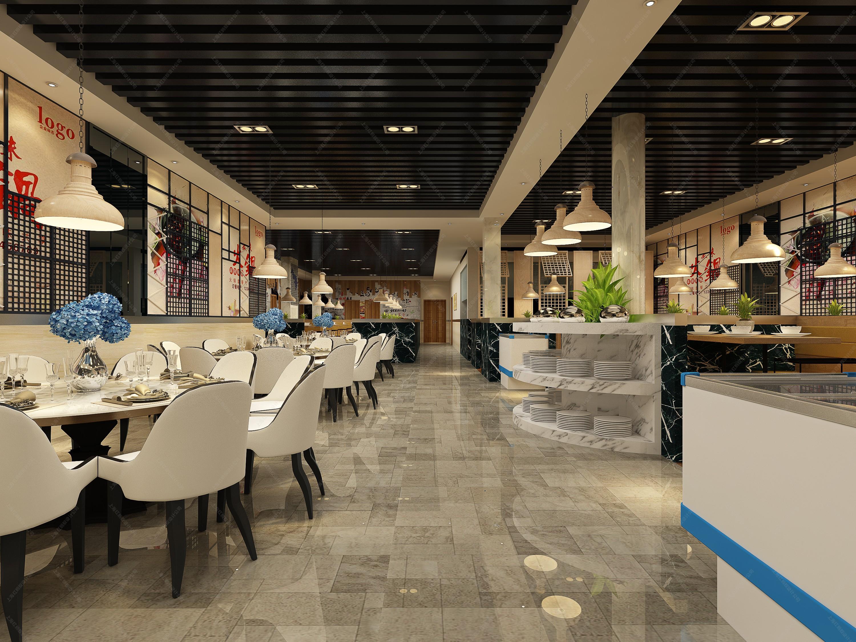 现代餐饮空间 - 效果图交流区-建e室内设计网