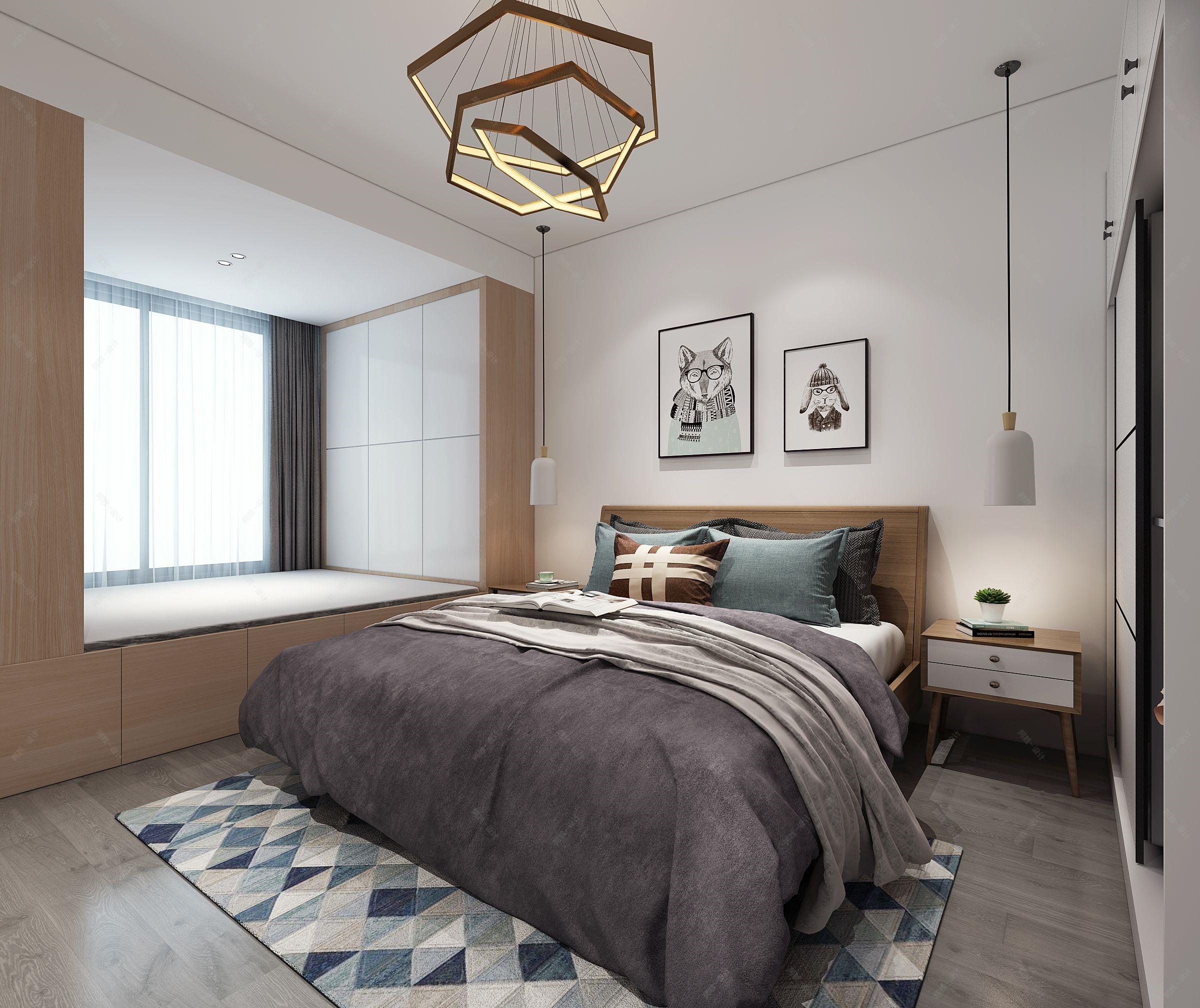 北欧家装设计方案 - 效果图交流区-建e室内设计网