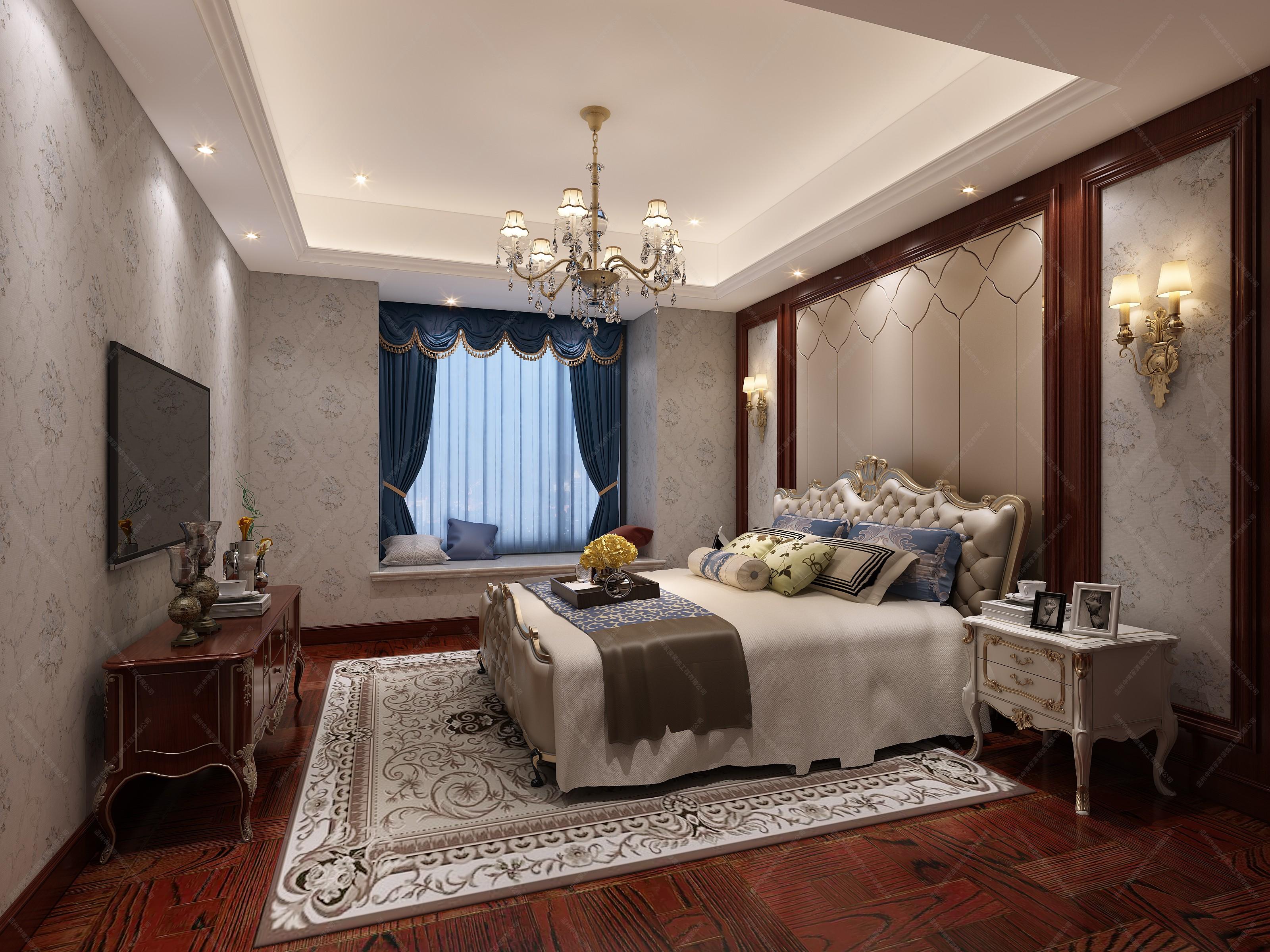 美式家装设计方案-设计效果图-建e室内设计网