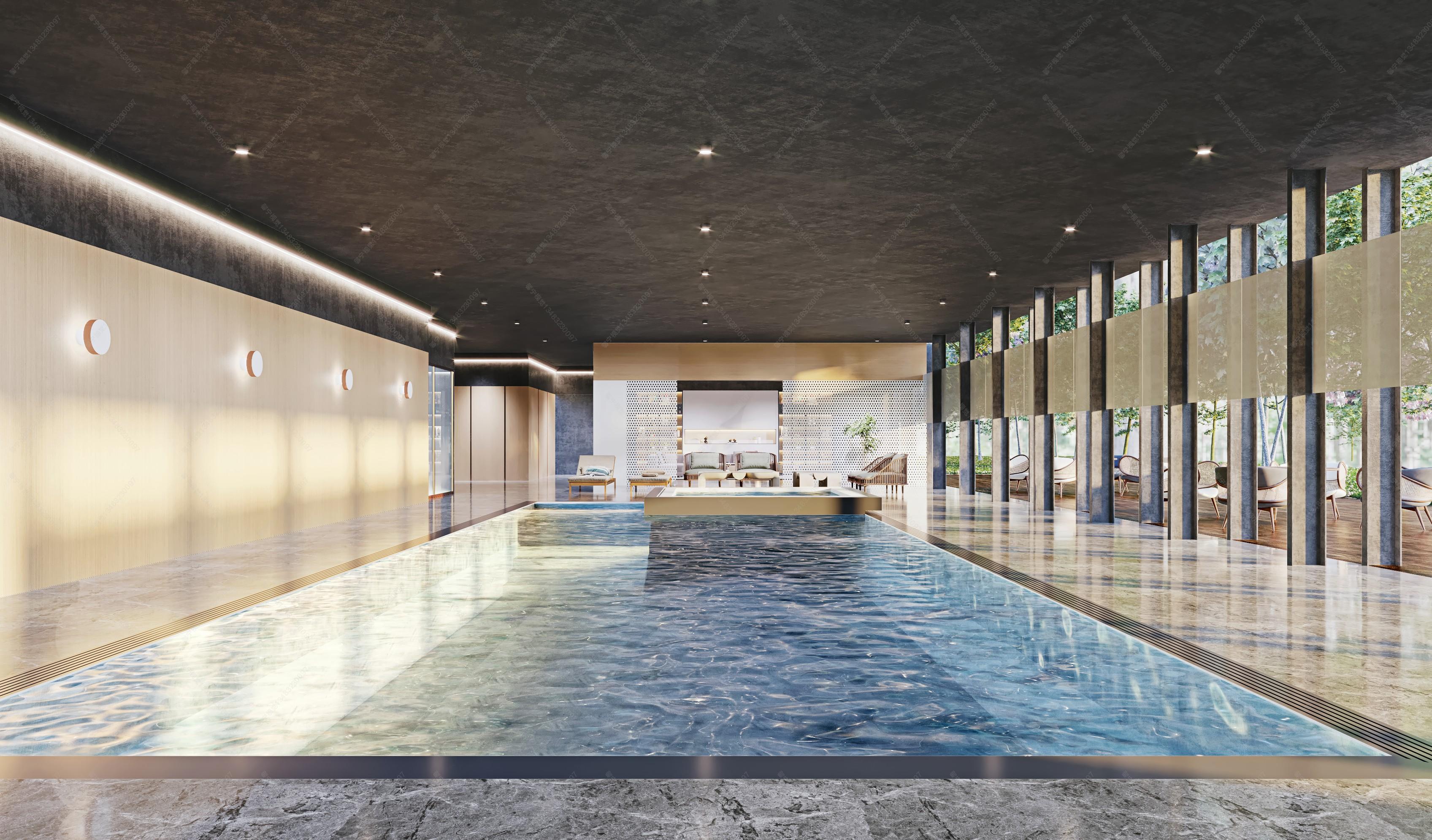 游泳健身空间--游泳馆|空间|家装设计|华林設計機構 - 原创作品 - 站酷 (ZCOOL)