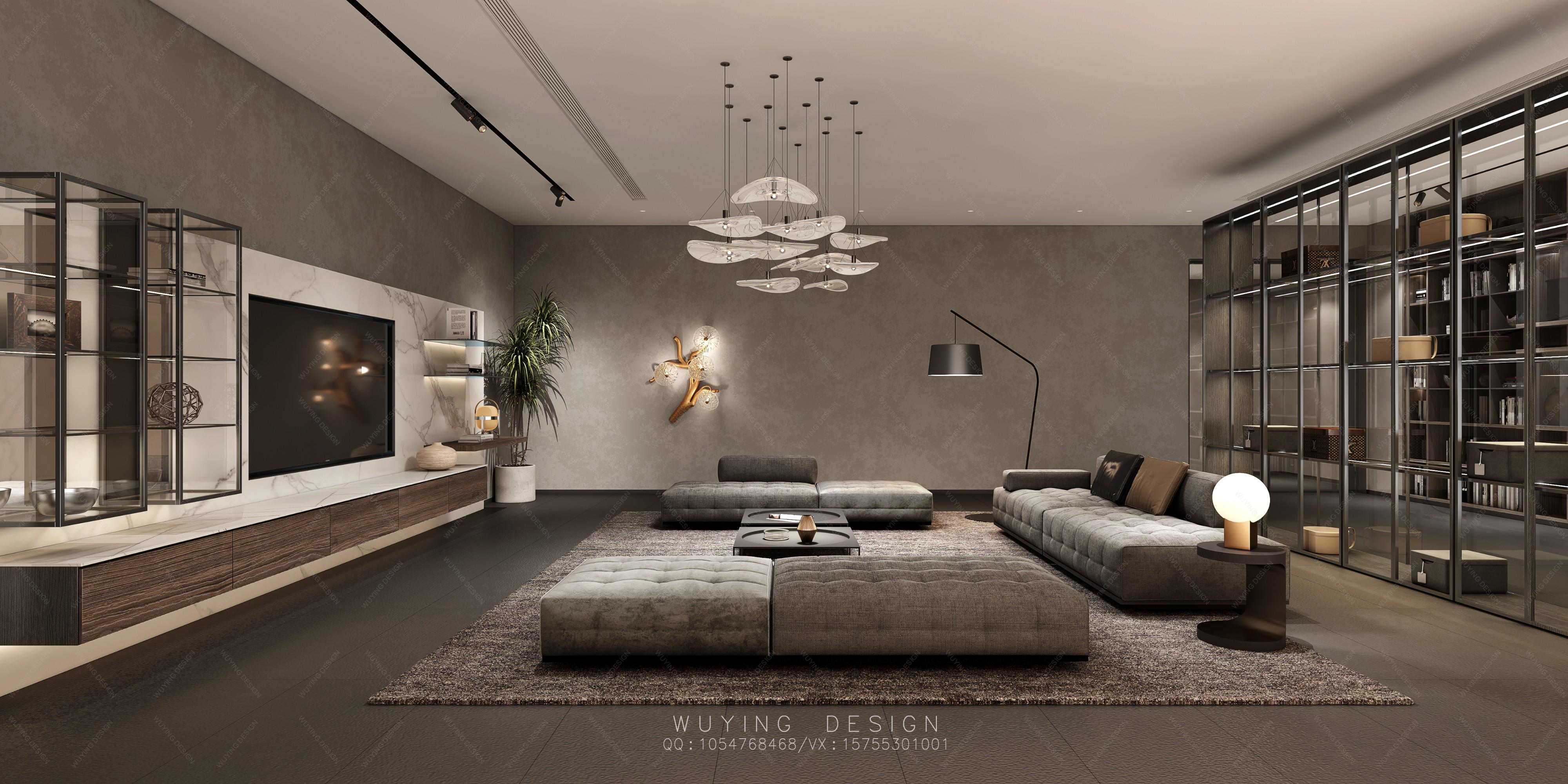 现代展厅高级定制 - 效果图交流区-建E室内设计网