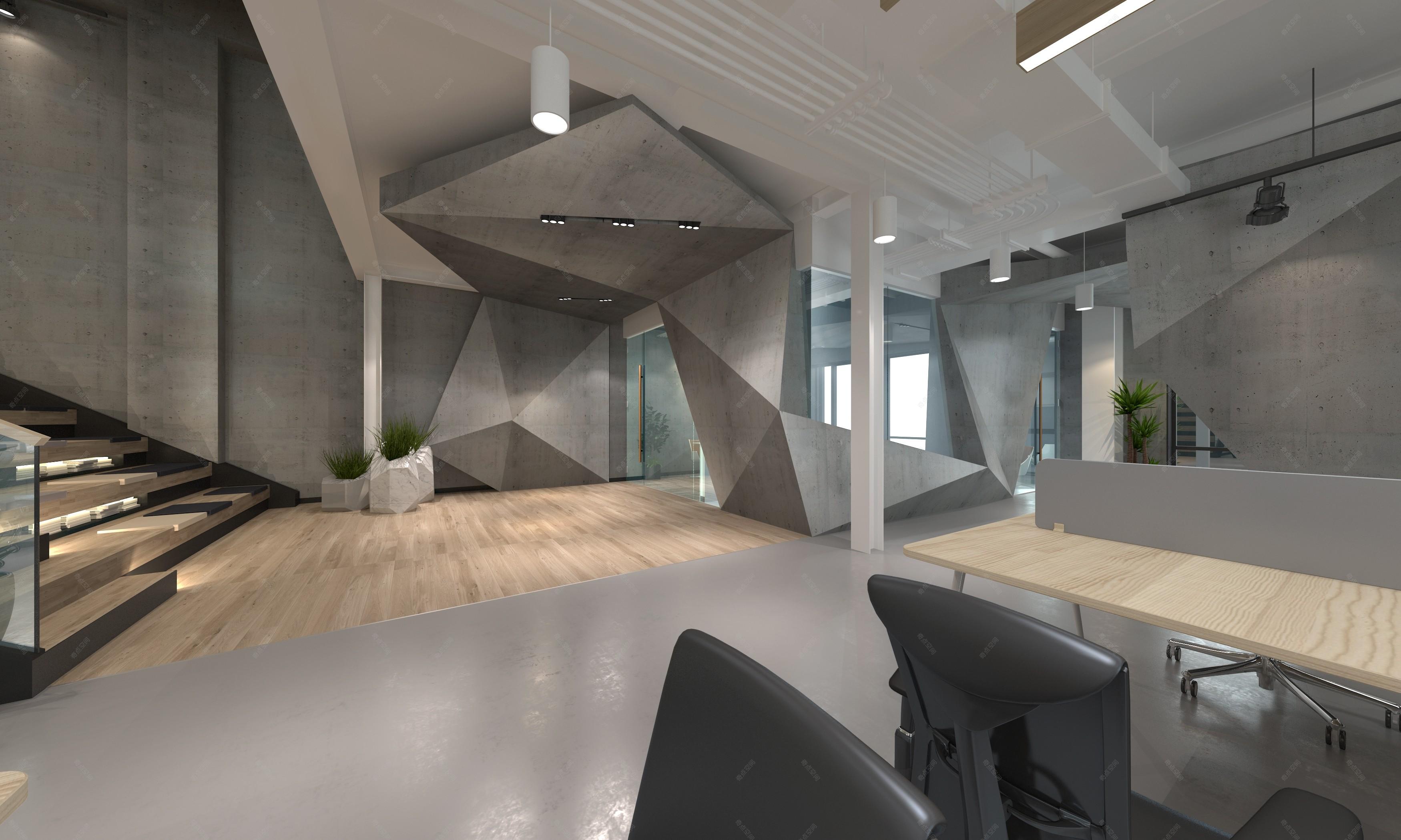 现代办公空间 - 效果图交流区-建e室内设计网