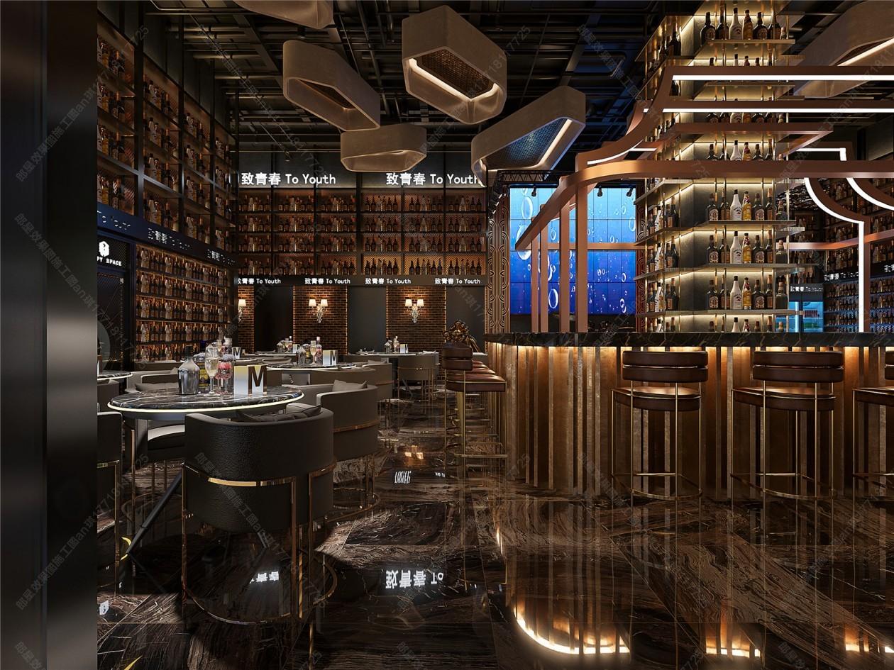 现代酒吧 - 效果图交流区-建e室内设计网