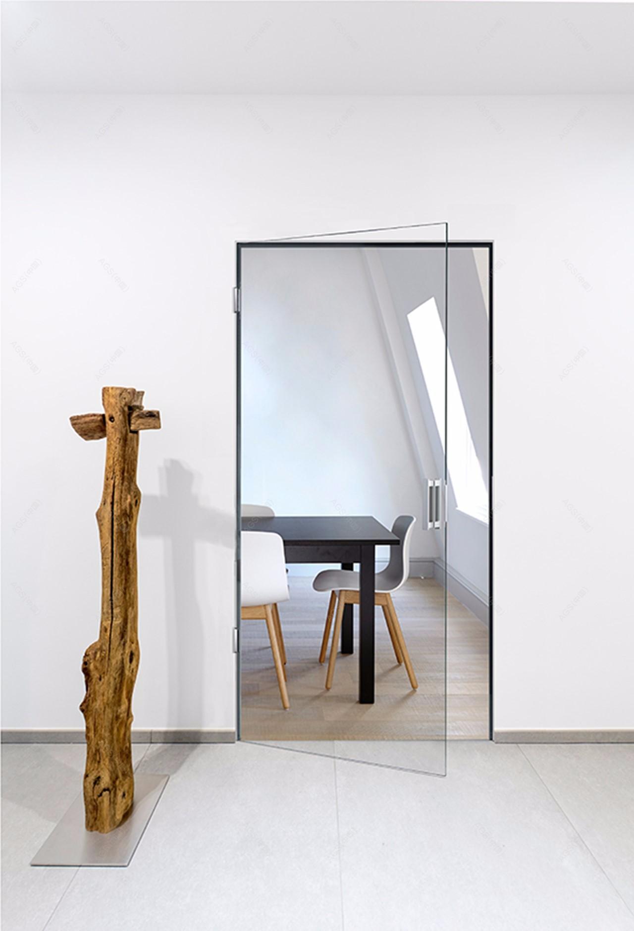 艺术墙漆隐形门玻璃门-设计效果图-建e室内设计网