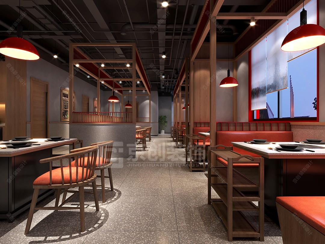 新中式串串火锅店设计 - 效果图交流区-建E室内设计网