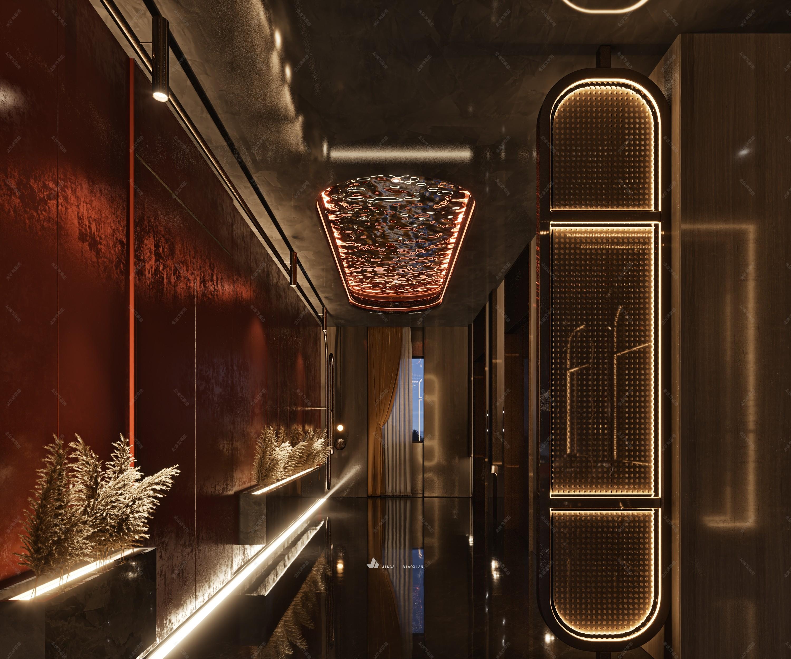 新中式休闲会所 - 效果图交流区-建e室内设计网