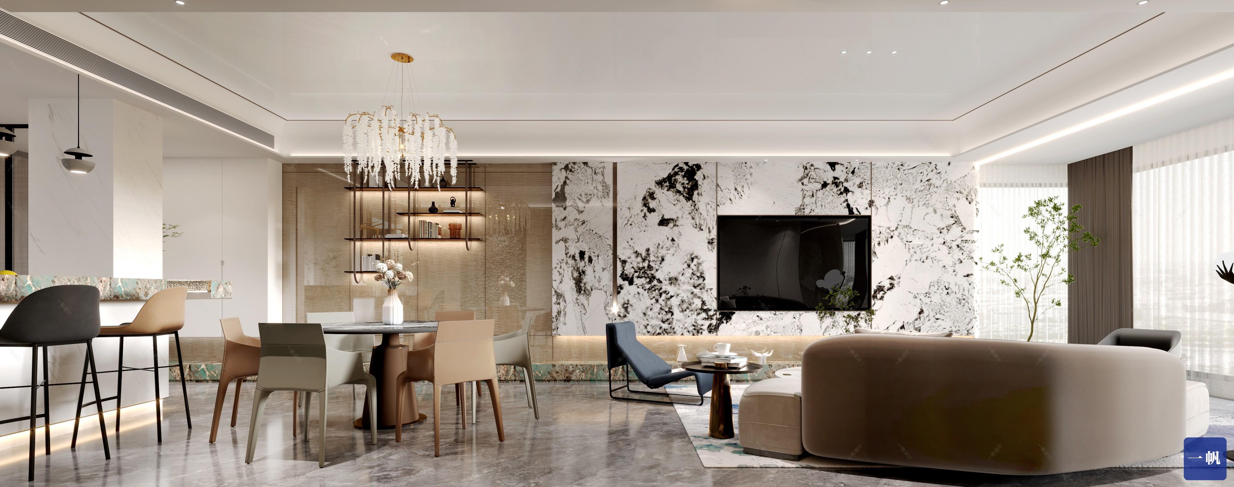 一帆设计 | 样板间效果图案例分享 - 效果图交流区-建e室内设计网