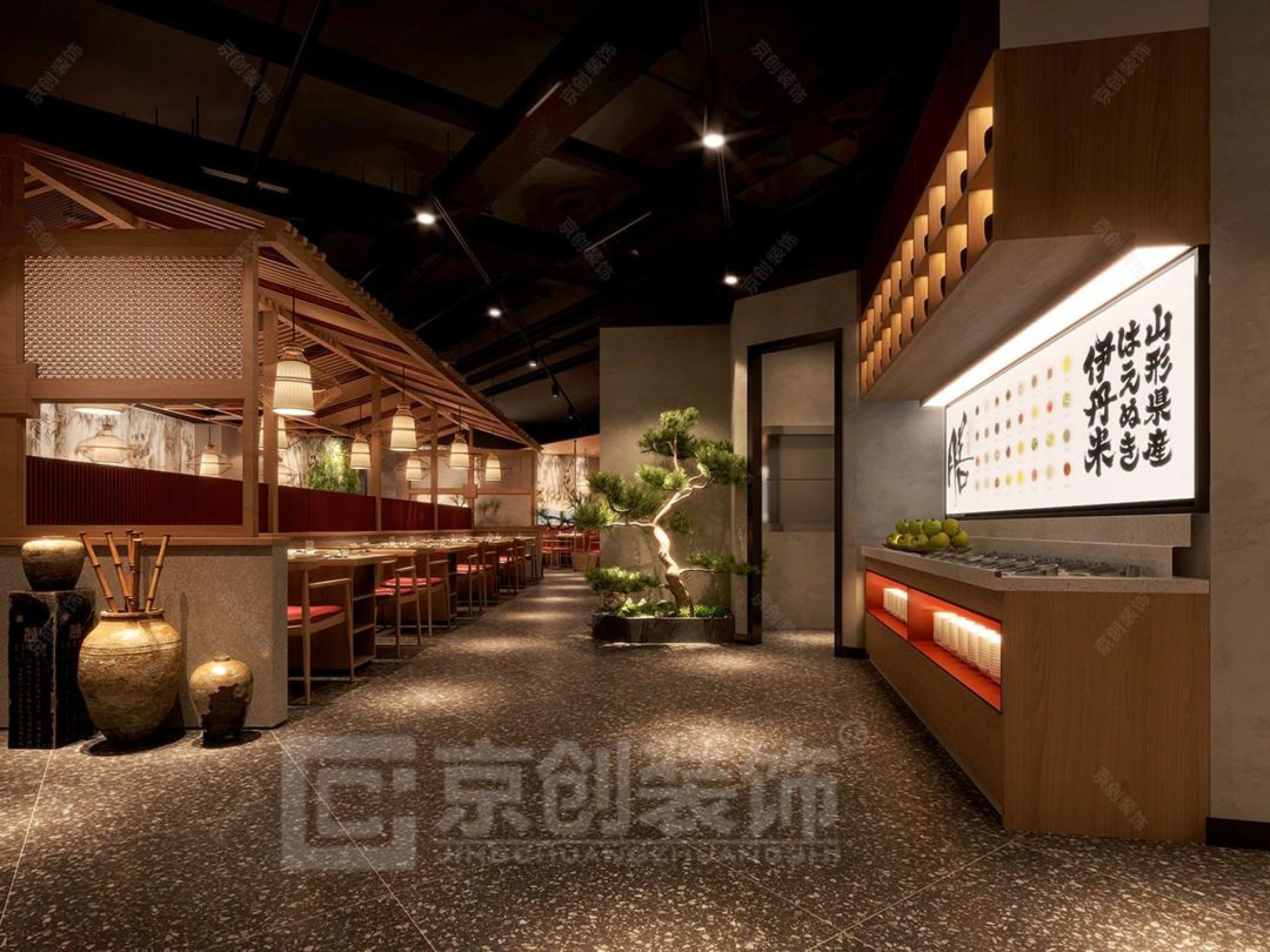 新中式火锅店设计[ID: 101074029]_建e效果图