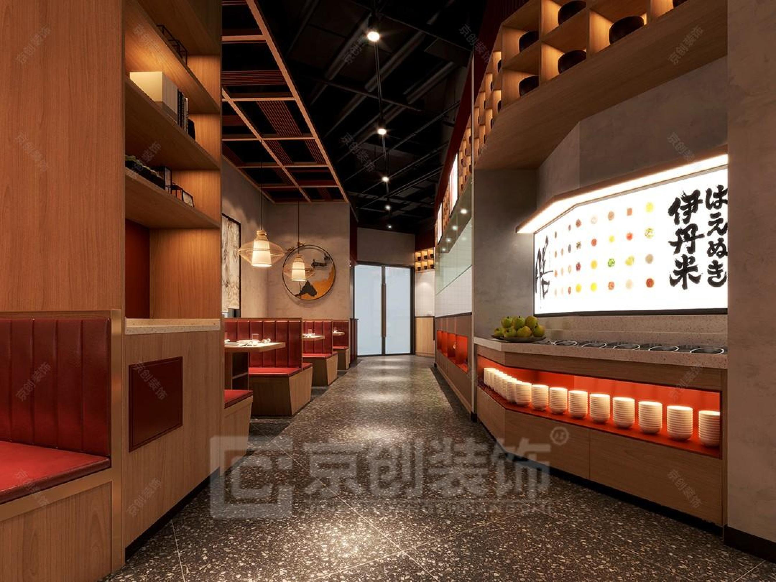 新中式火锅店设计[ID: 101074029]_建e效果图