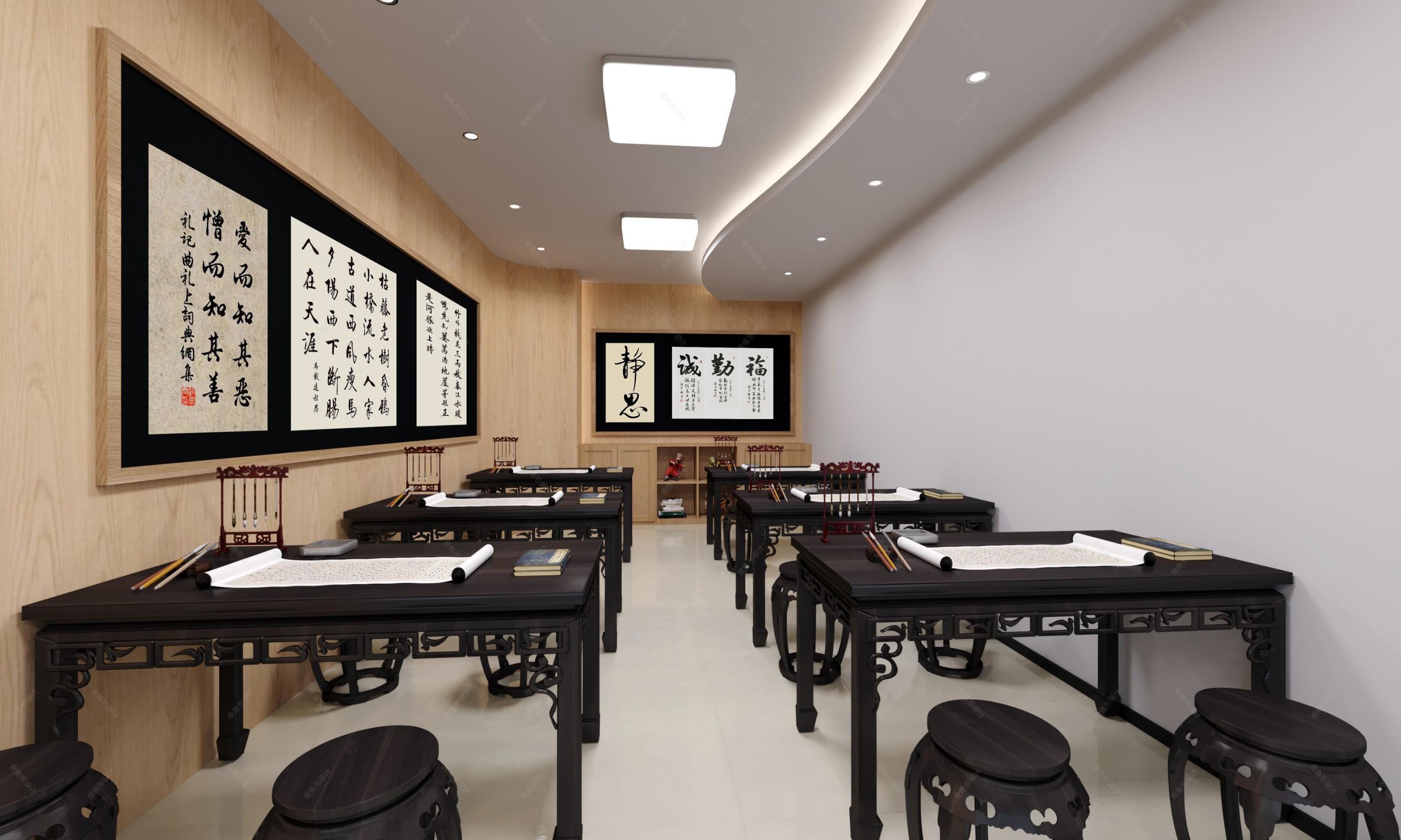画室设计方案[ID: 101794907]_建e效果图
