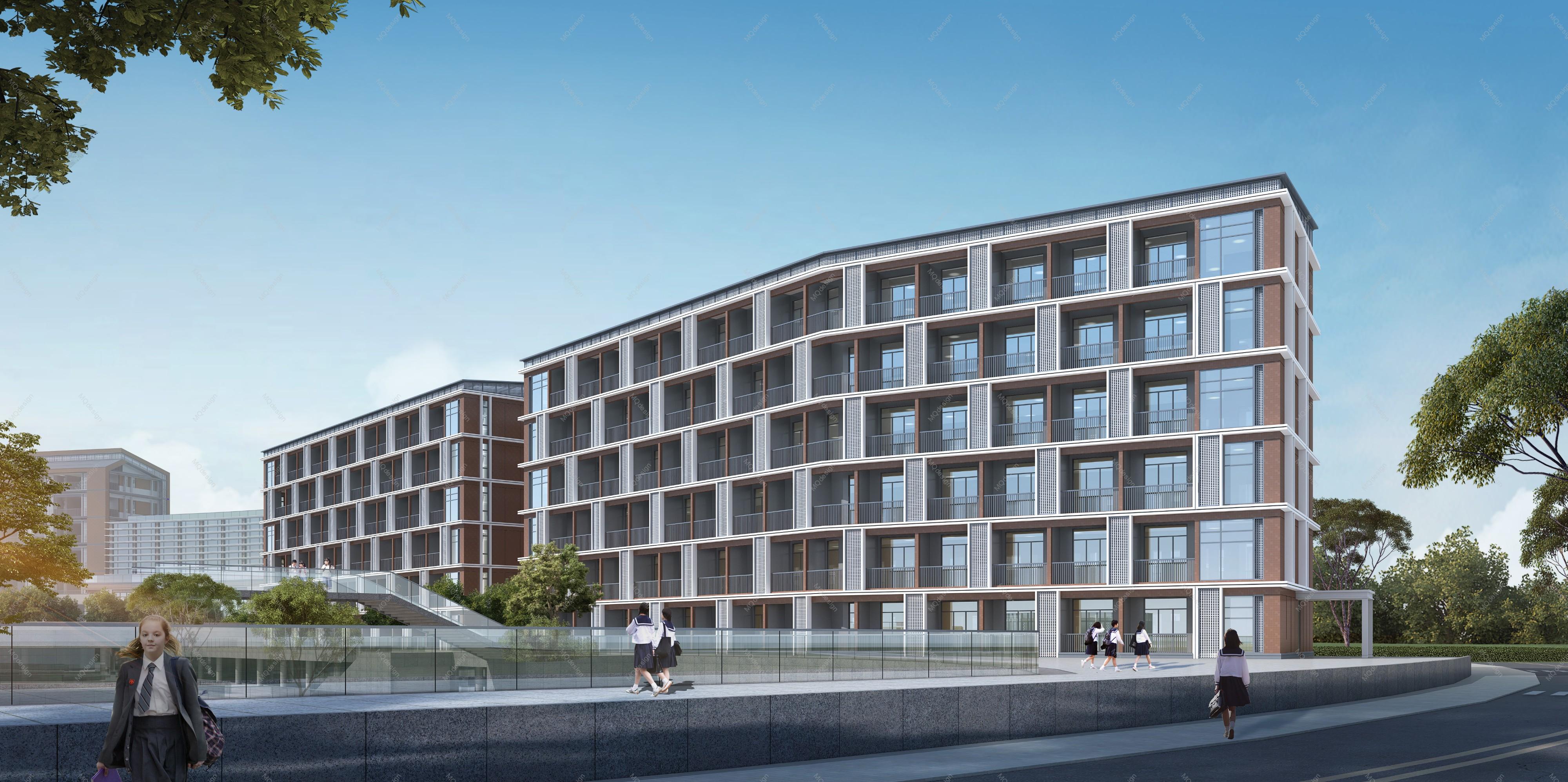 紫金中学教学楼建筑效果图(15张)  (id: 102515860)