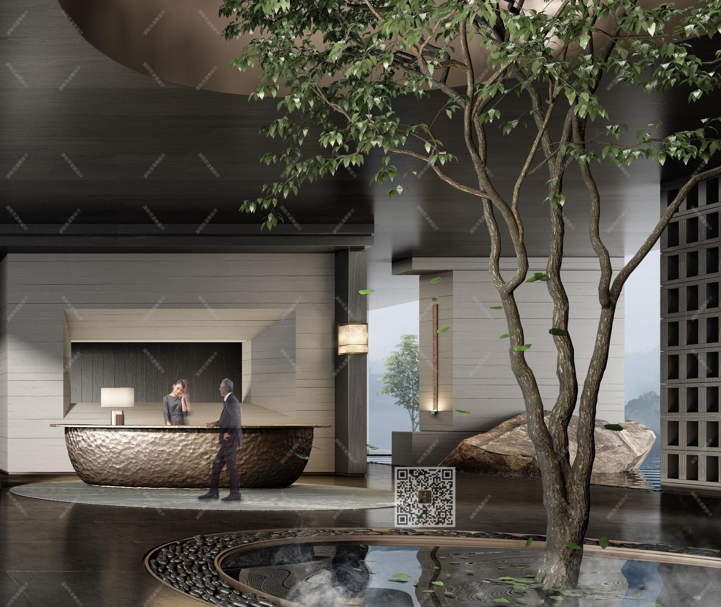 五星级度假酒店[ID: 102384851]_建e效果图