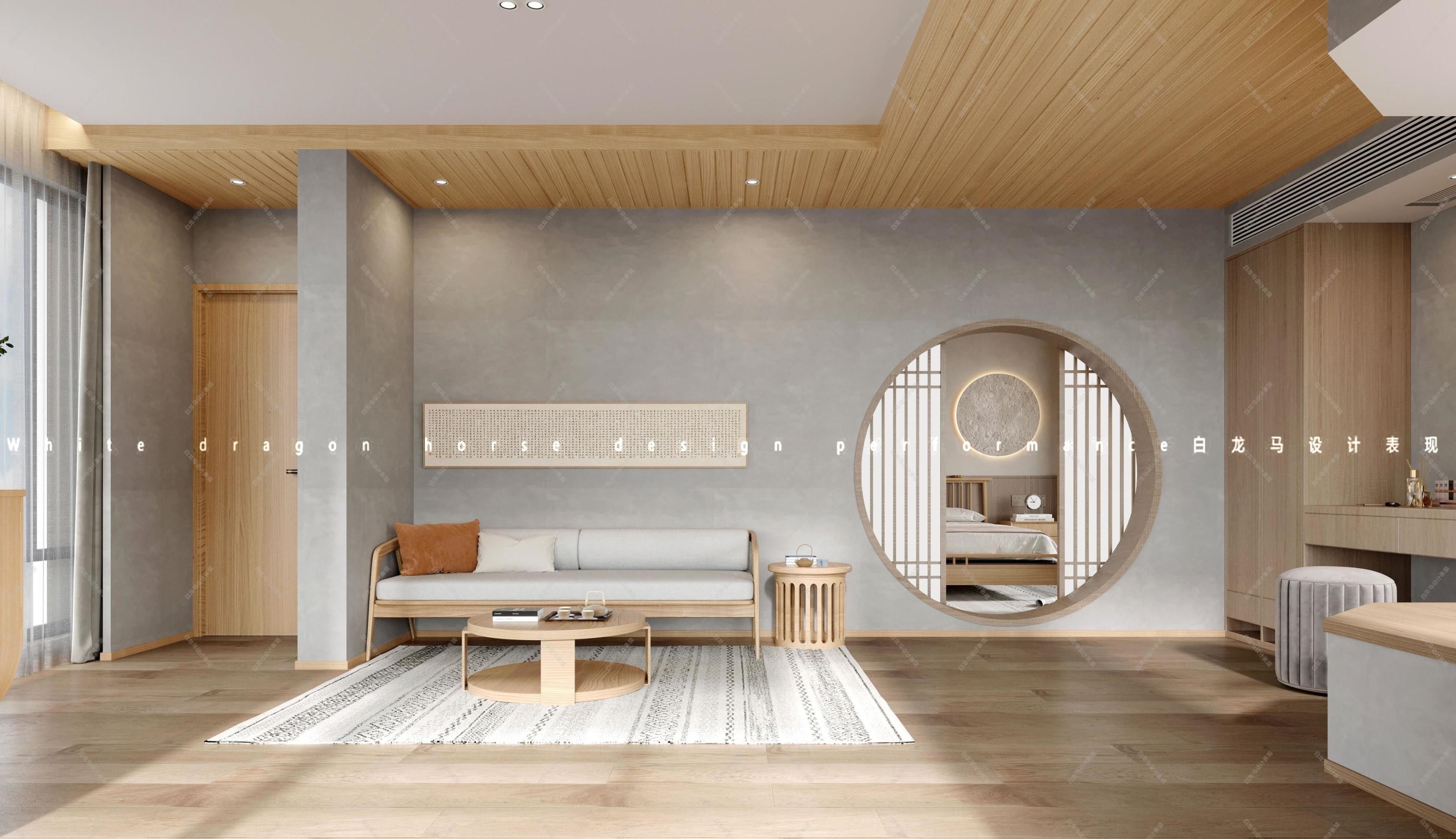 现代客餐厅—白龙马效果图[ID: 103236727]_建e效果图