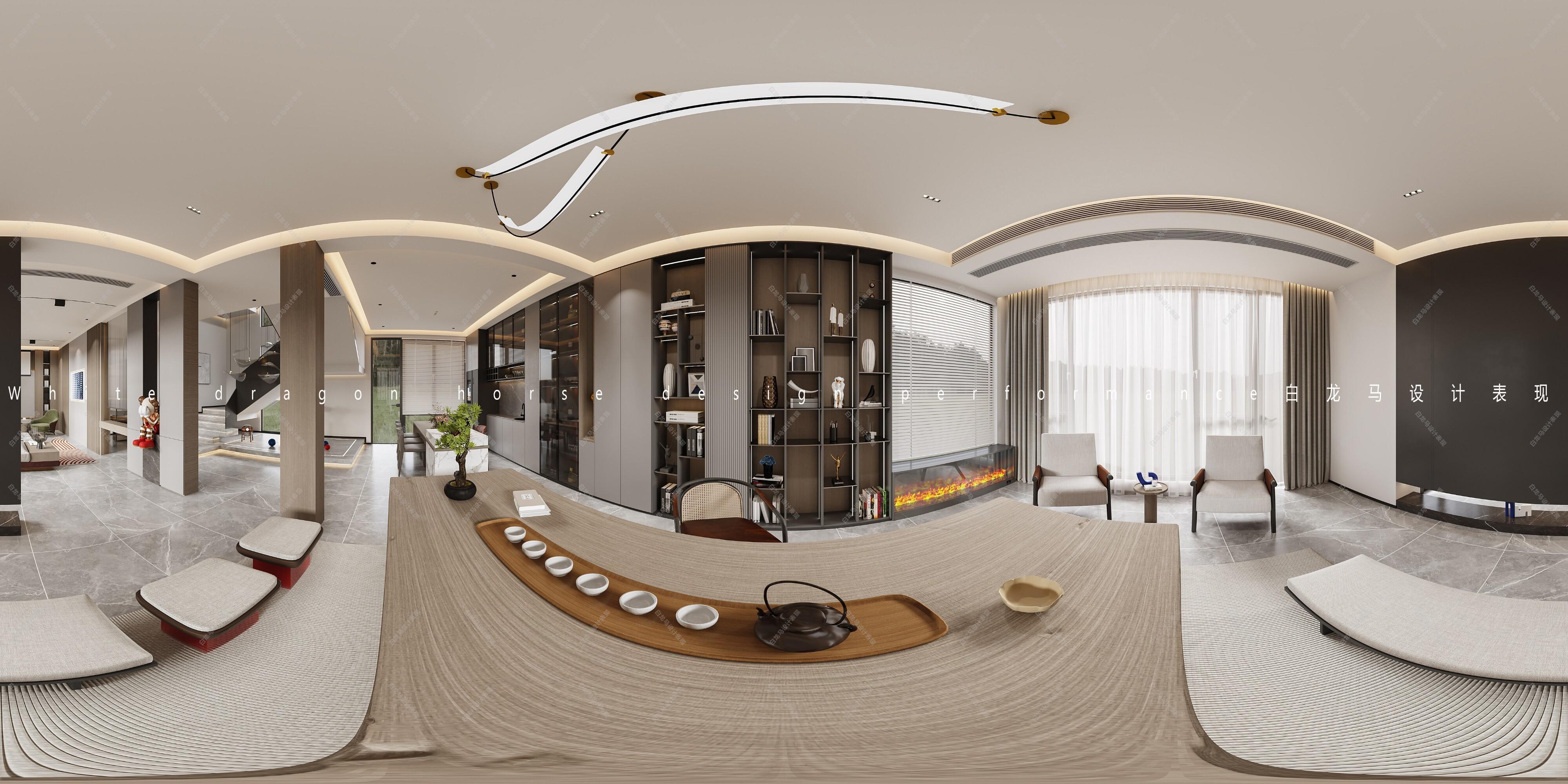 现代客餐厅-白龙马效果图[ID: 103761117]_建e效果图