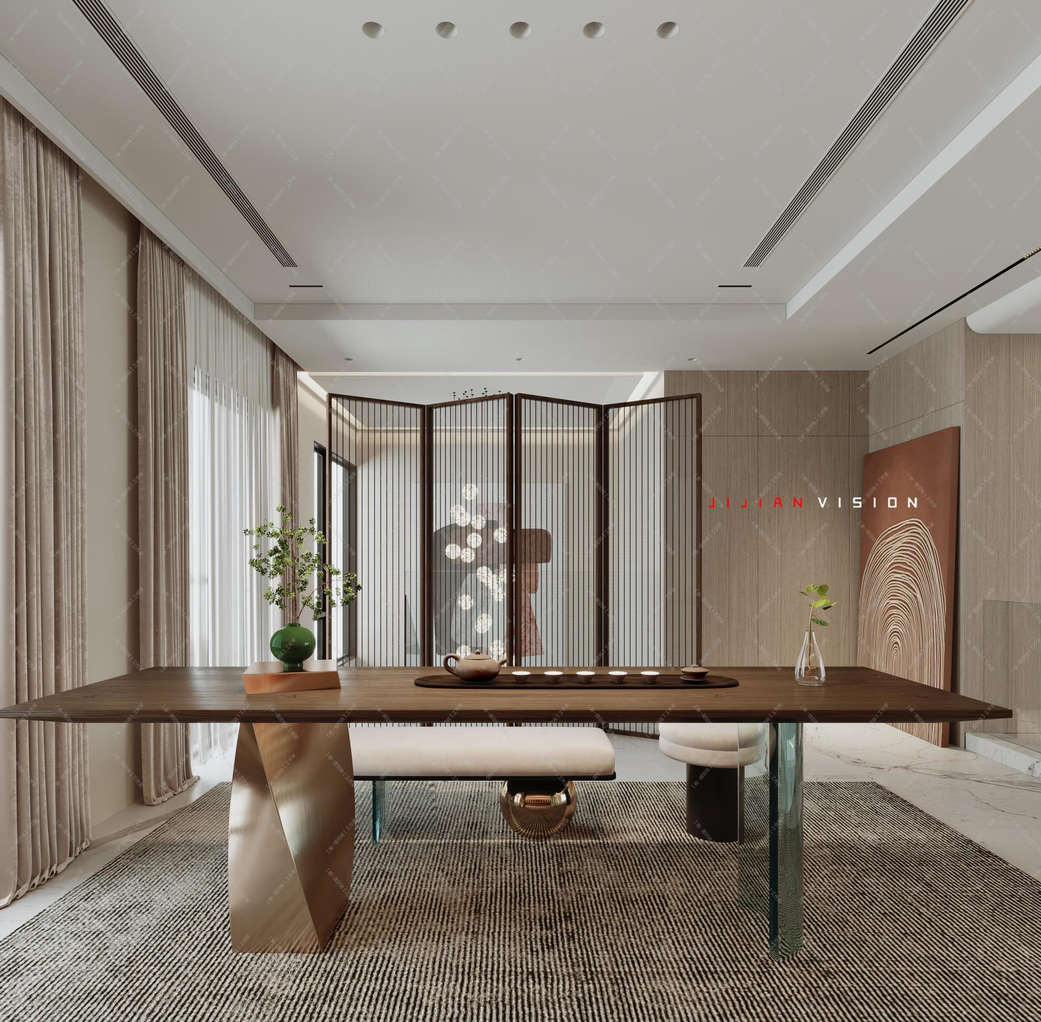 极简复式[ID: 103761132]_建e效果图