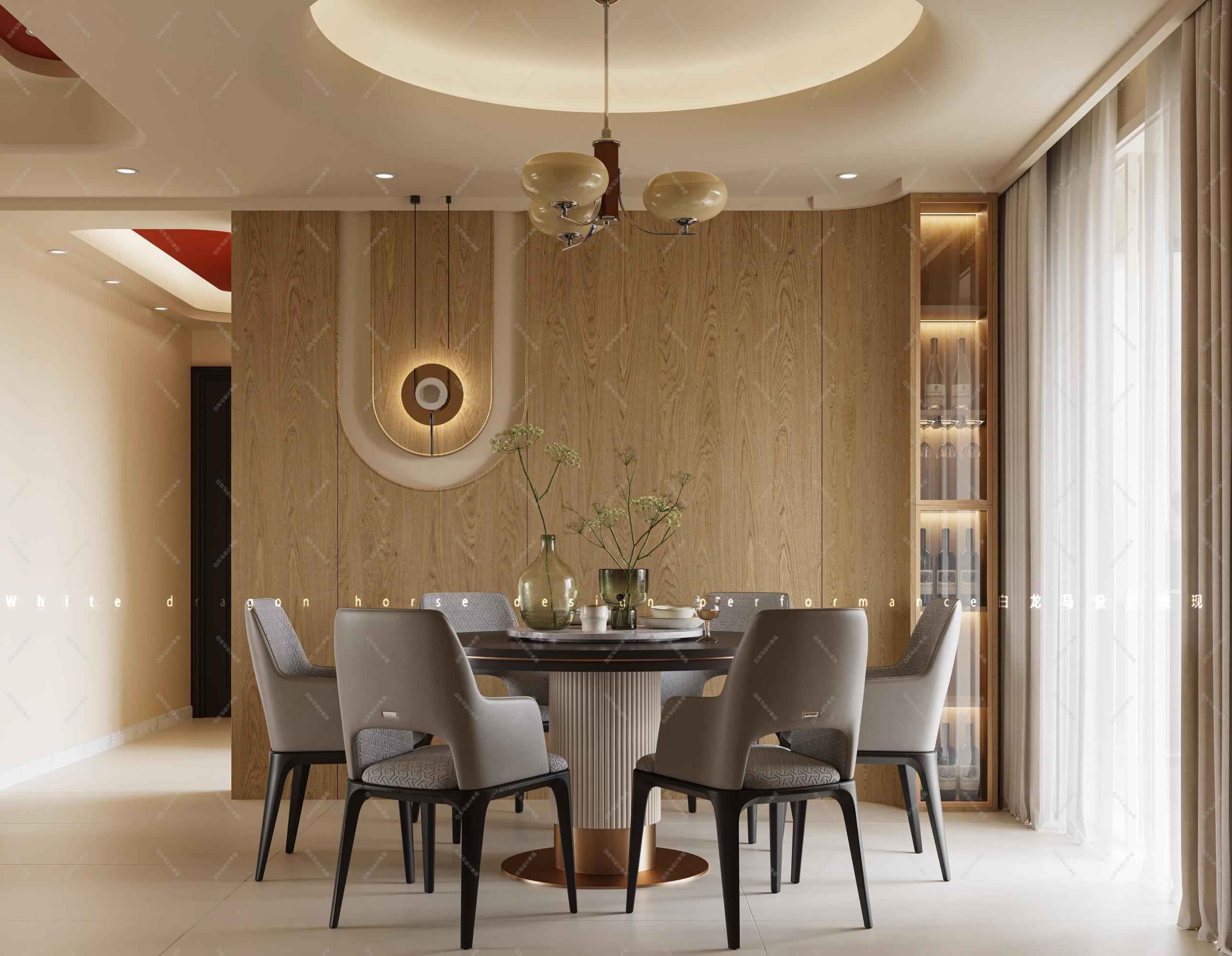 奶油客餐厅-白龙马效果图[ID: 104285412]_建e效果图