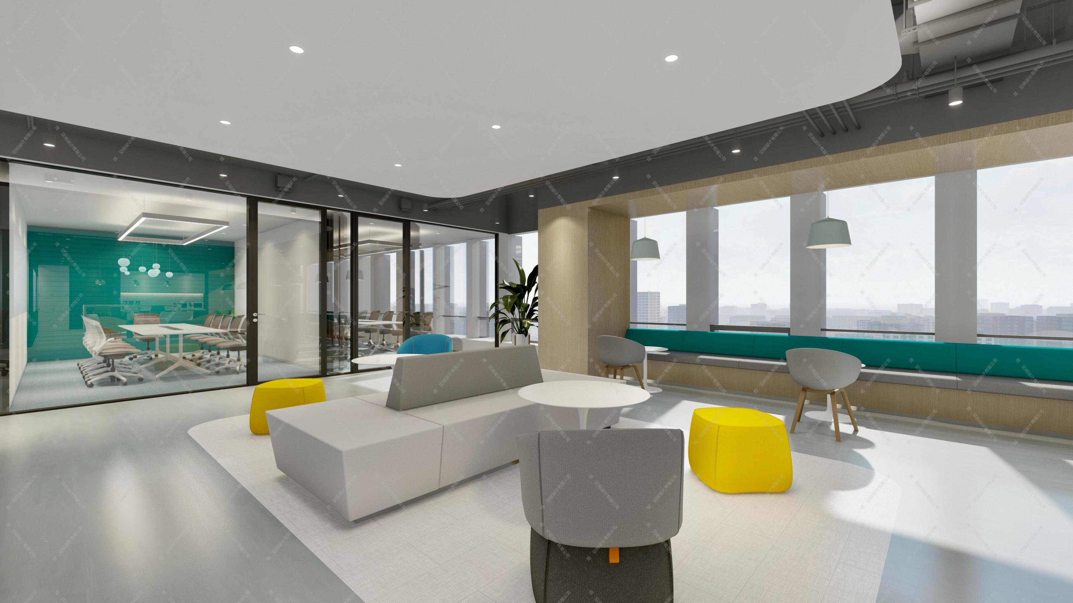 现代办公室设计装修项目[ID: 103892074]_建e效果图