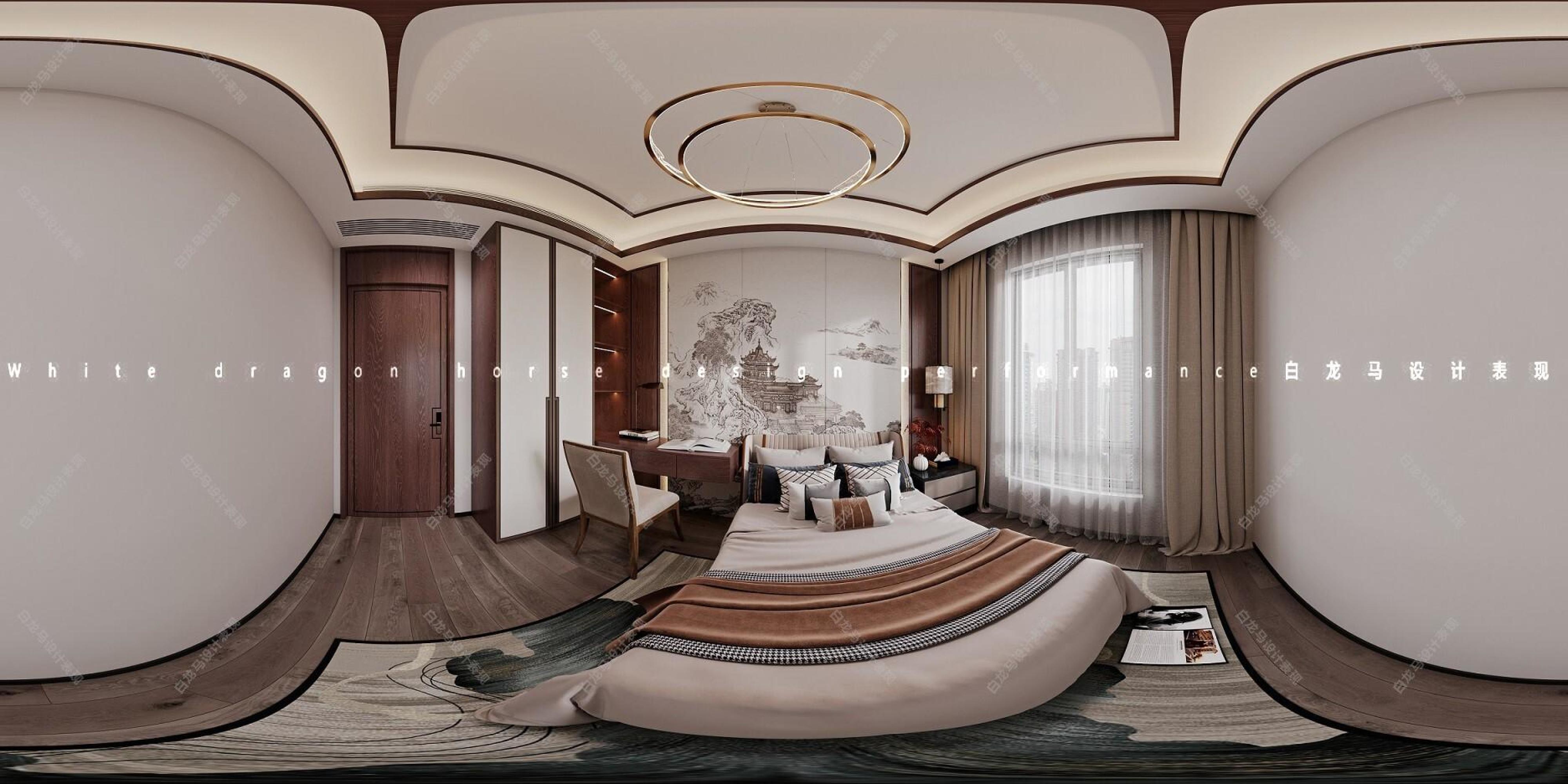 欧式别墅——白龙马效果图[ID: 104612871]_建e效果图