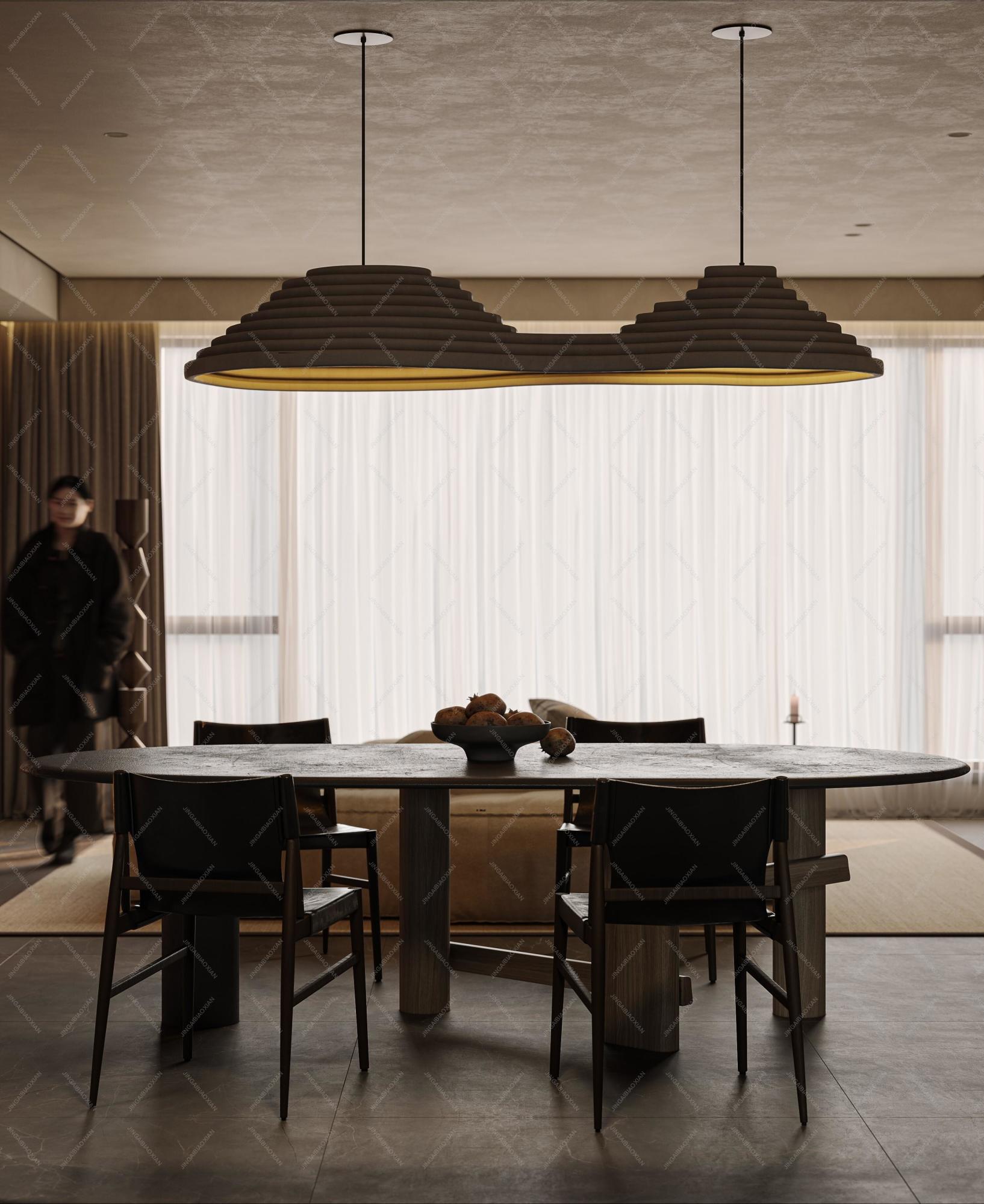 近期渲染室内现代侘寂风客厅[ID: 104350835]_建e效果图