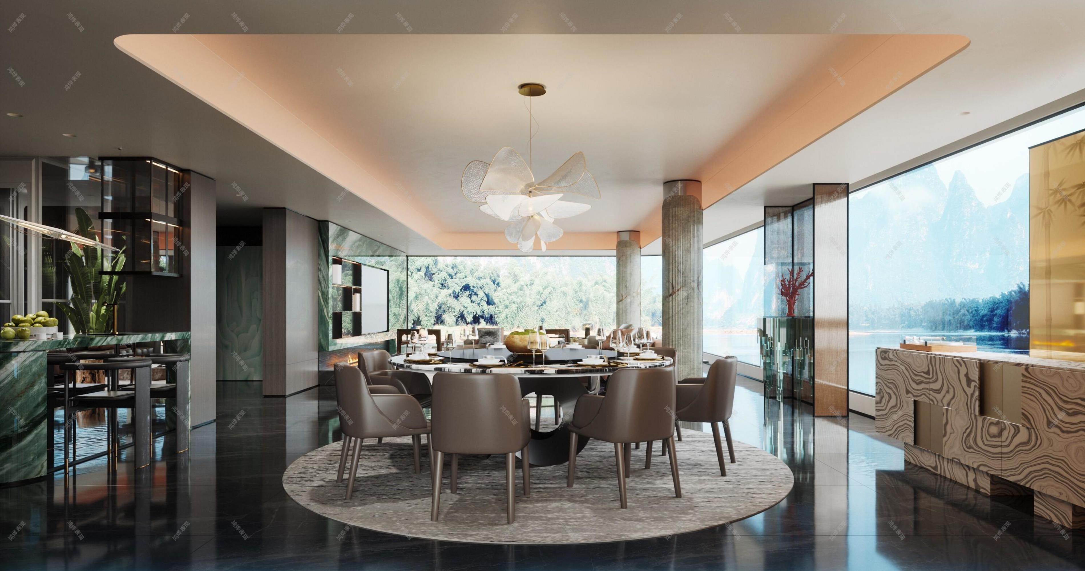 会所客厅[ID: 104547472]_建e效果图