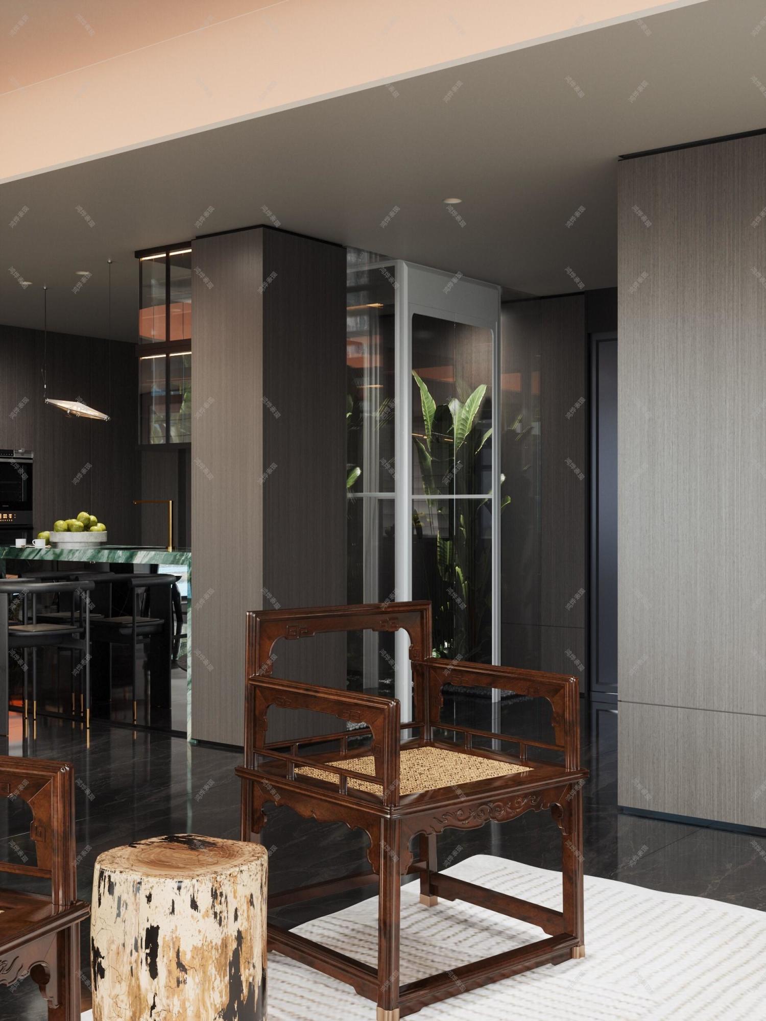 会所客厅[ID: 104547472]_建e效果图