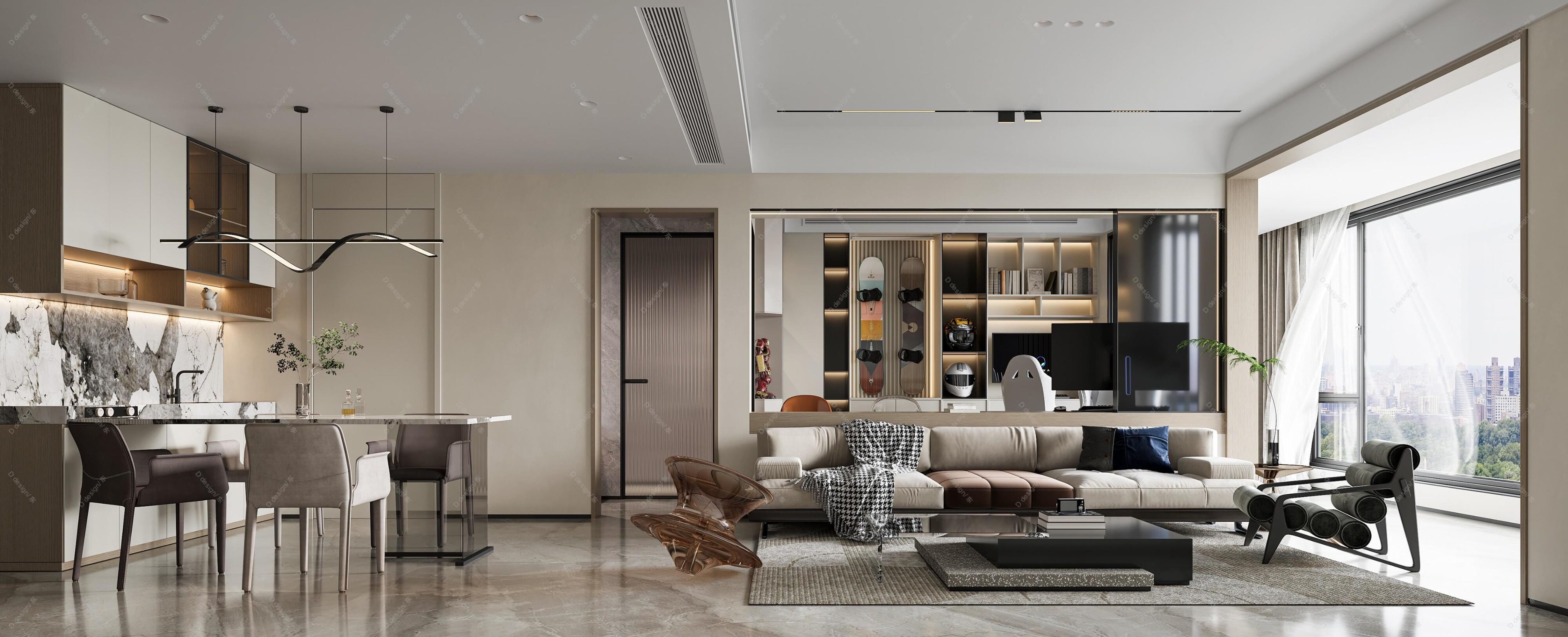 现代家装效果图[ID: 104481975]_建e效果图
