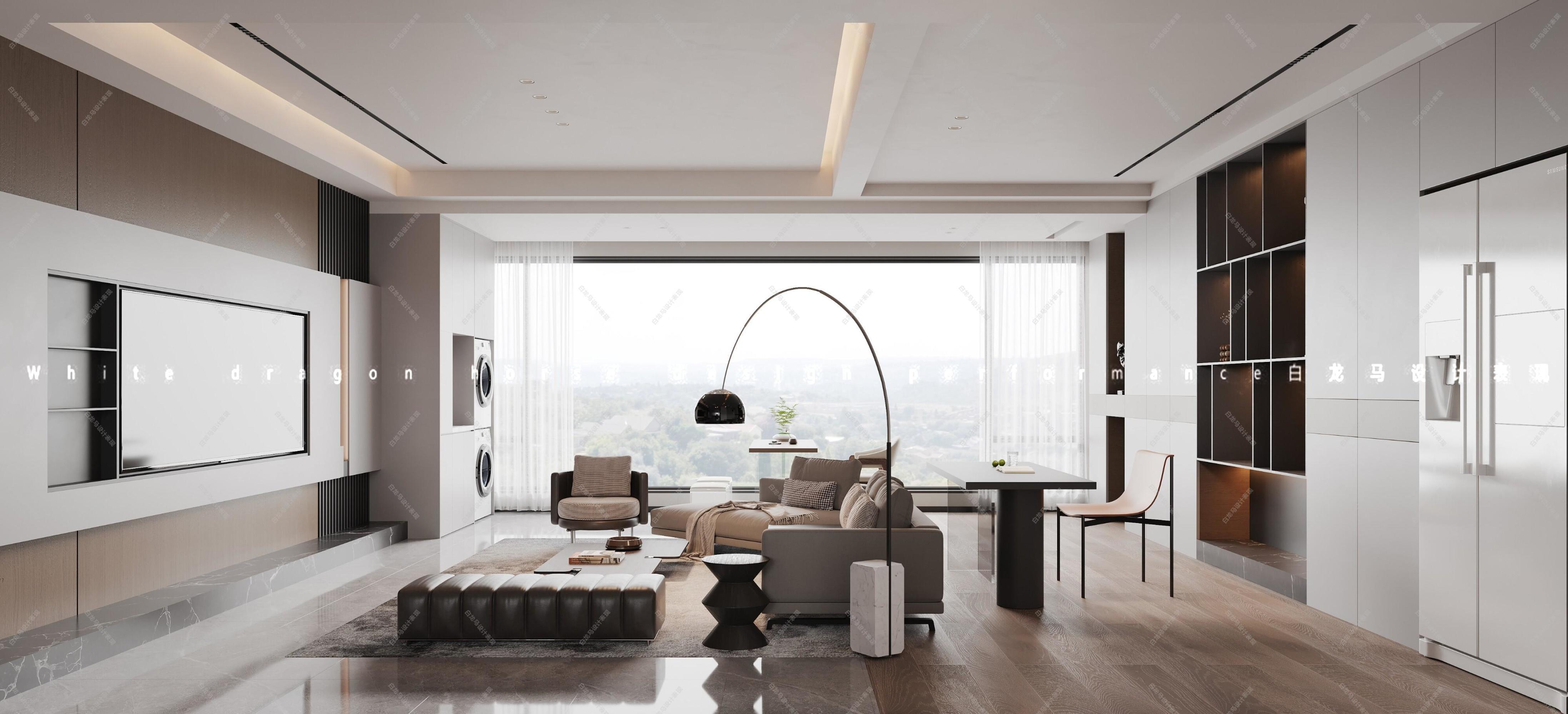 现代客餐厅效果图[ID: 104481799]_建e效果图