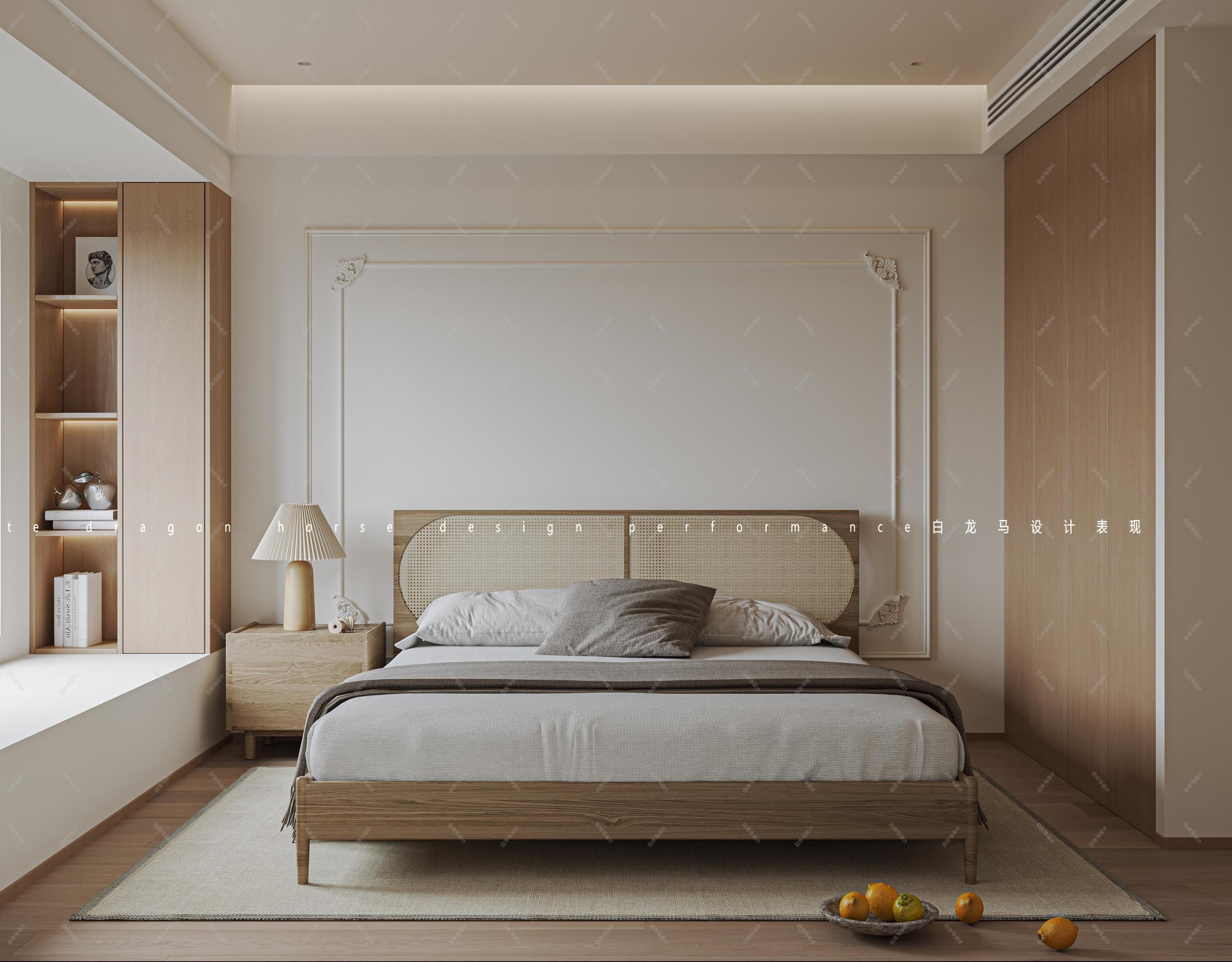 现代原木风家装效果图[ID: 113525868]_建e效果图