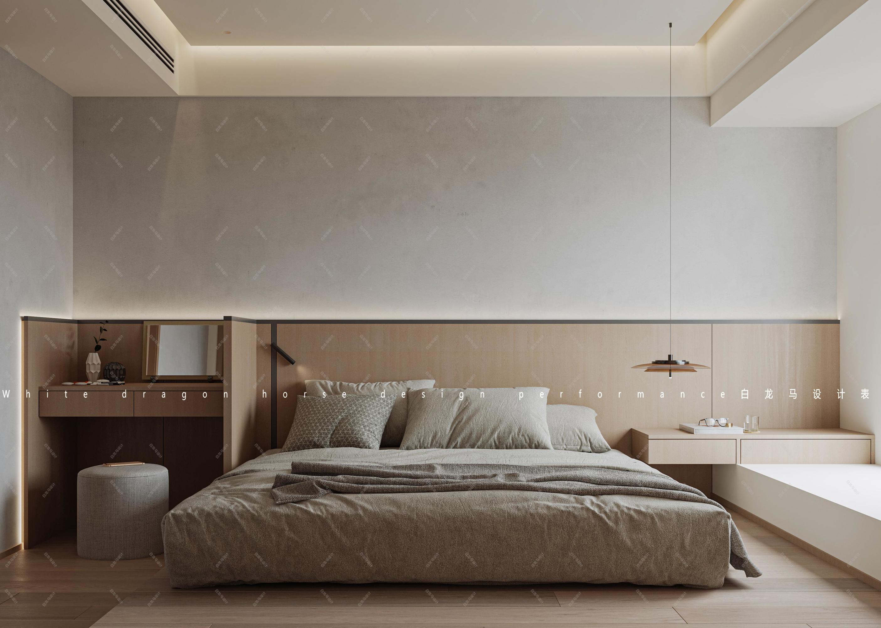 现代原木风家装效果图[ID: 113525868]_建e效果图