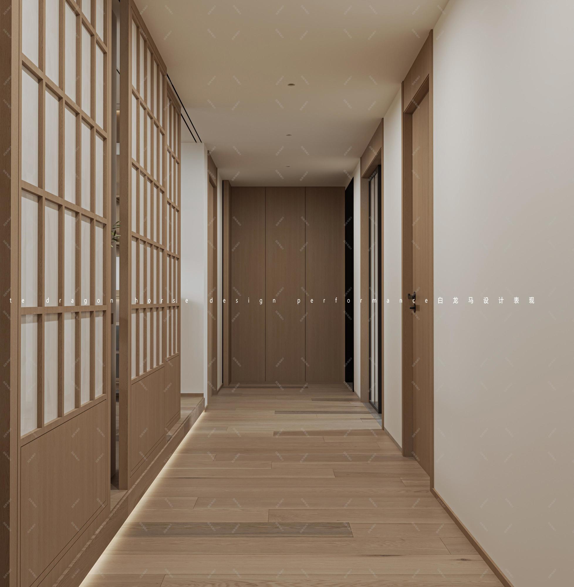 现代原木风家装效果图[ID: 113525868]_建e效果图