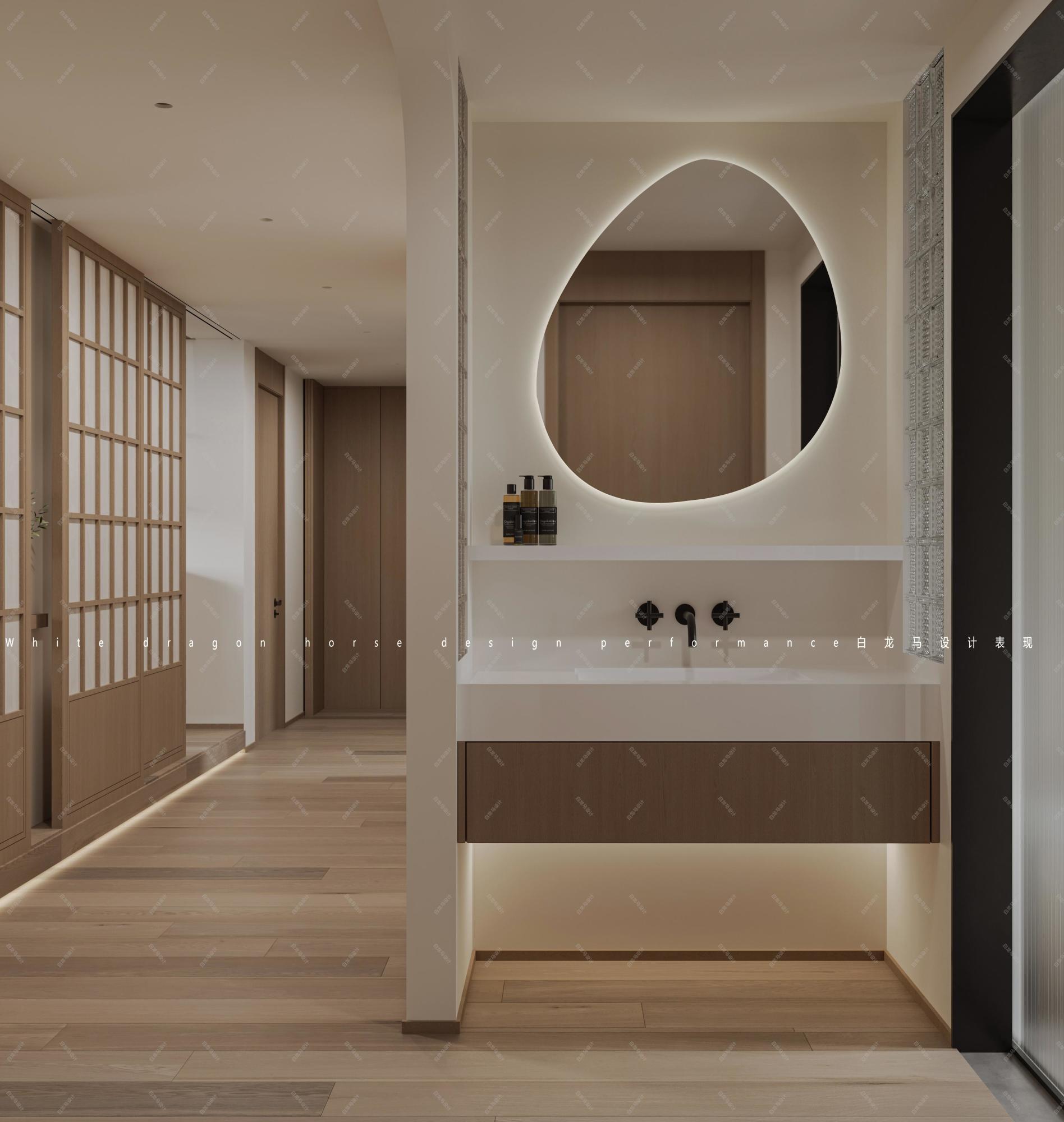 现代原木风家装效果图[ID: 113525868]_建e效果图