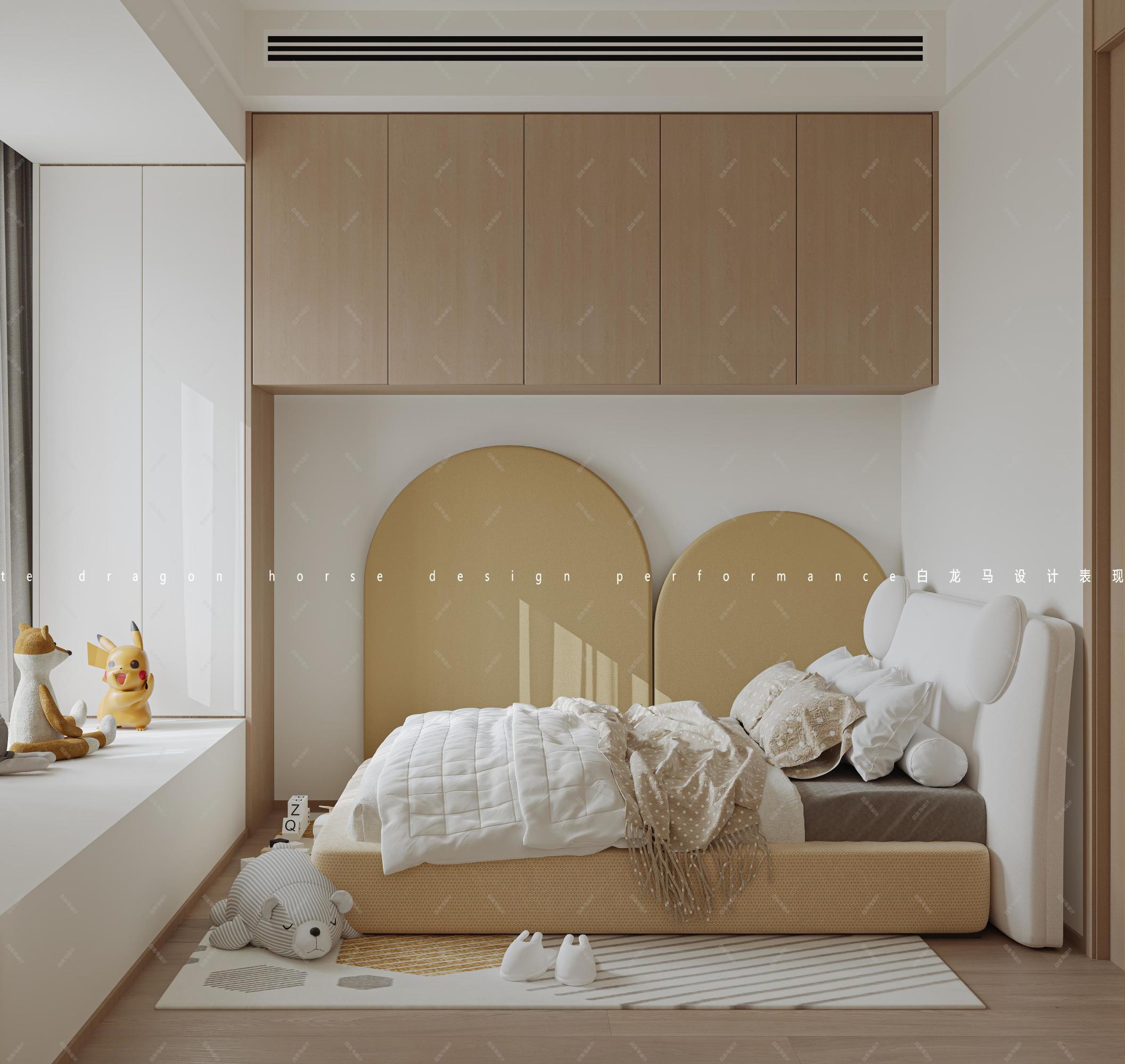 现代原木风家装效果图[ID: 113525868]_建e效果图
