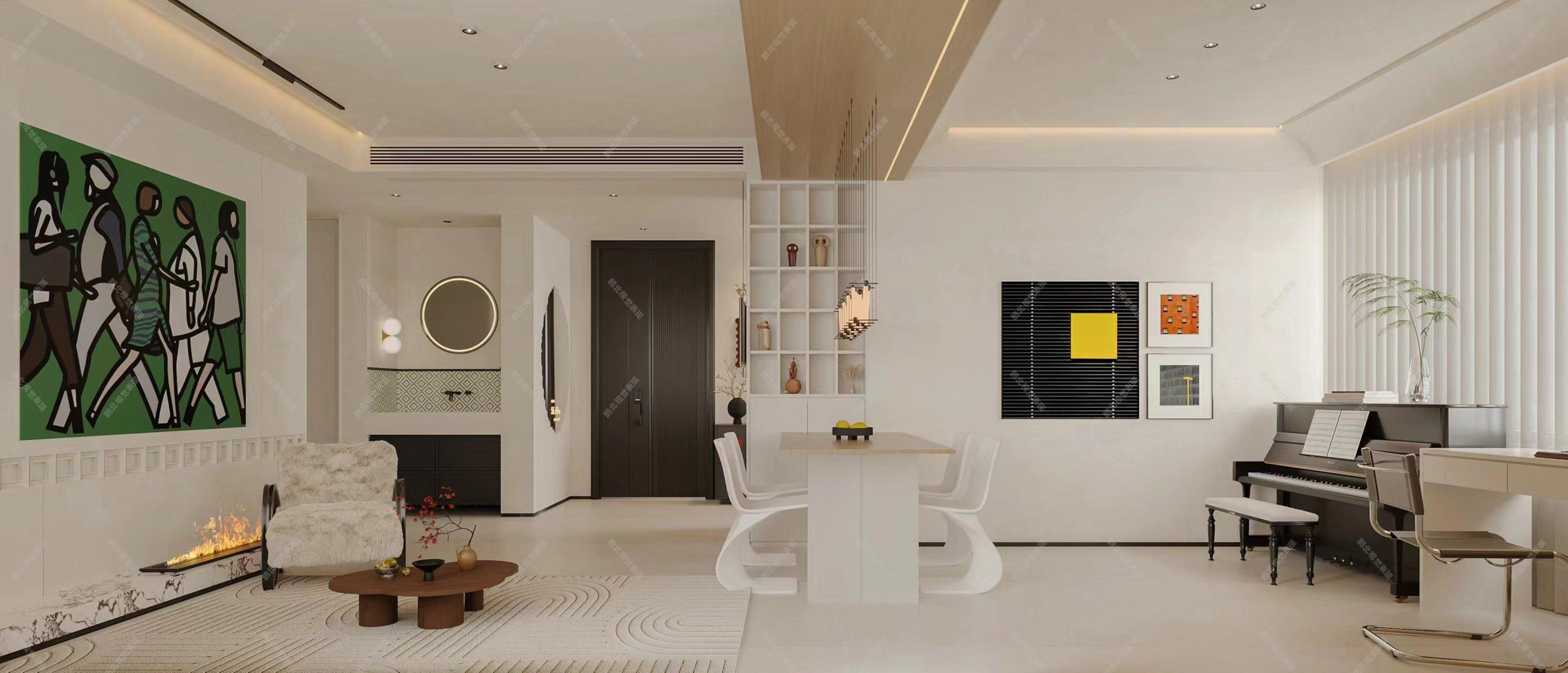 奶油风家装效果图[ID: 113525840]_建e效果图